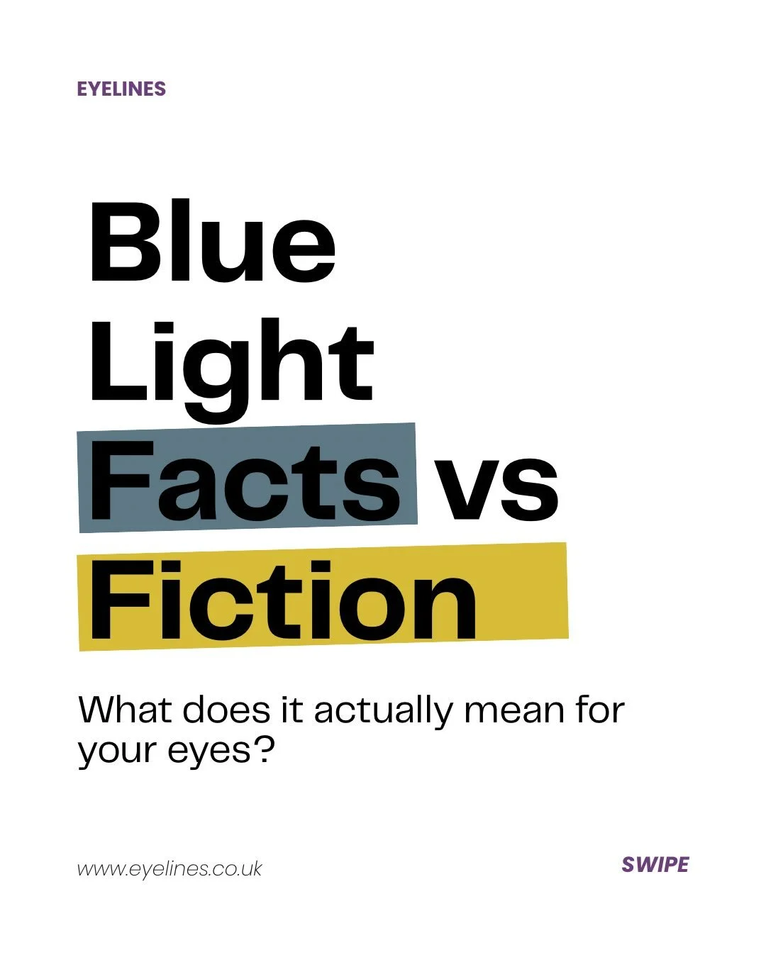 Blue light: fact or fiction? 👀💻

It&rsquo;s not the blue light itself that&rsquo;s thought to cause digital eye strain &mdash; it&rsquo;s more about spending long periods staring at a screen.

Give your eyes a break, remember to blink, and try the 