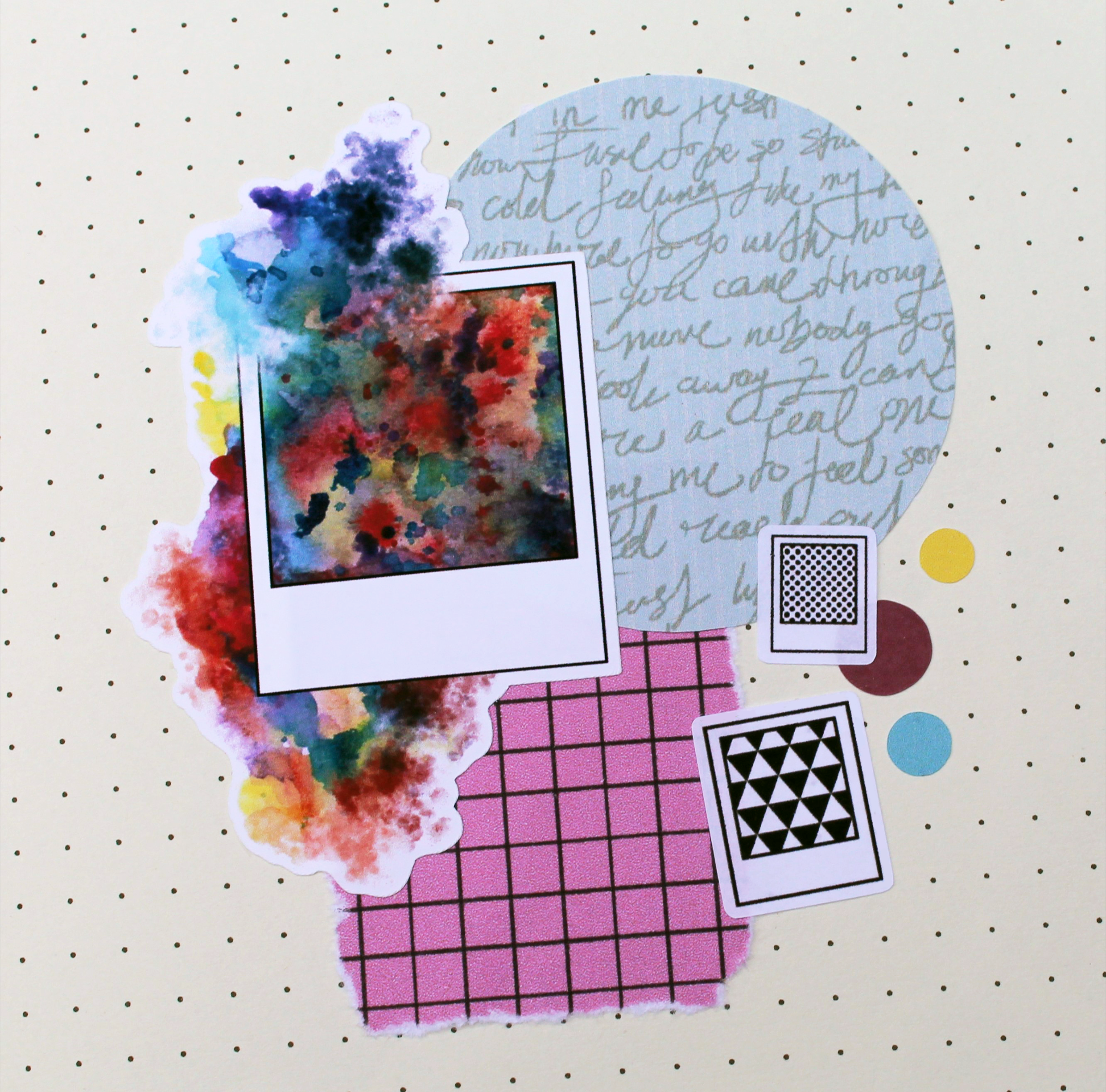 Polaroid Splash Sticker