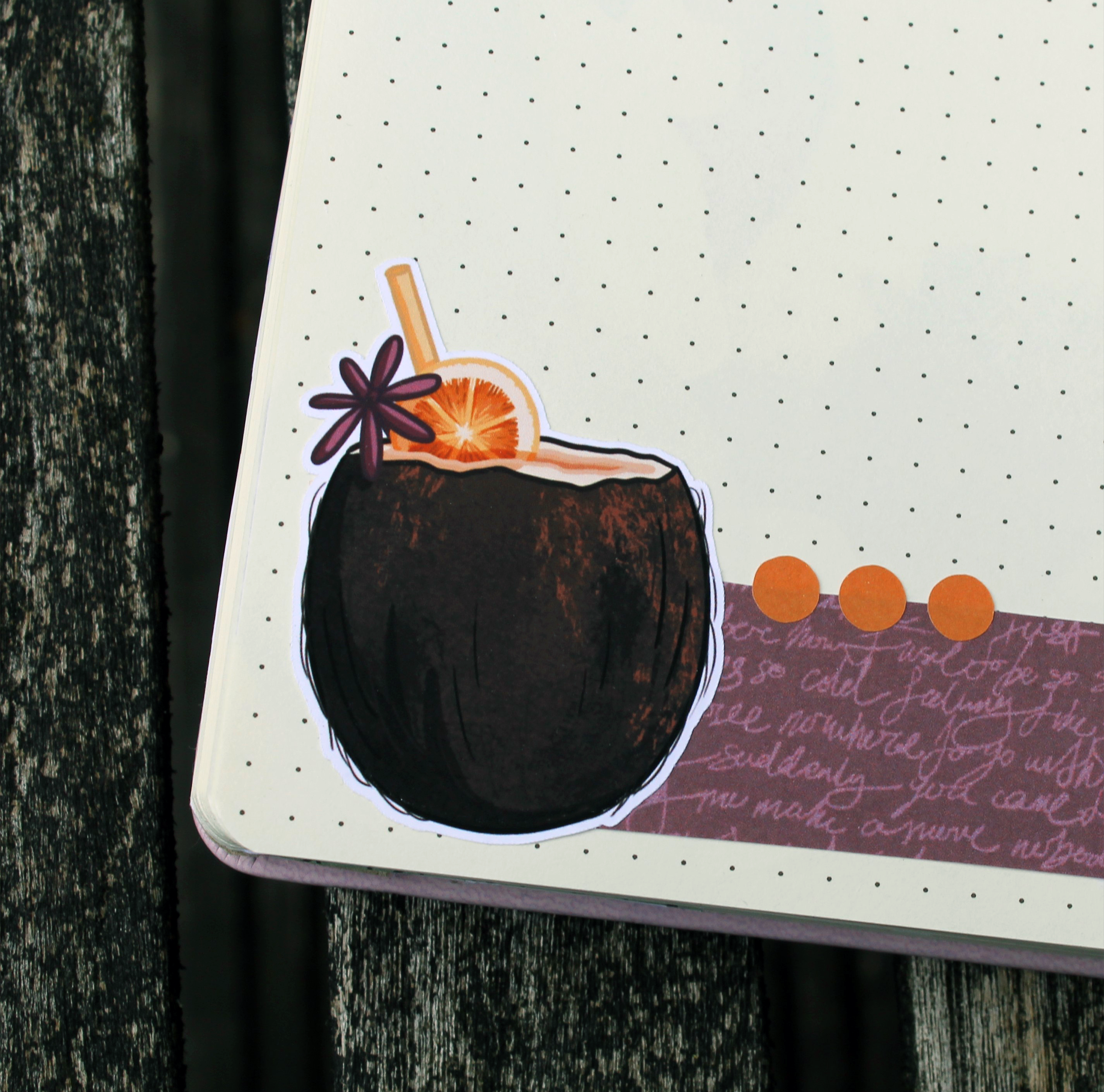 Coconut Drink Sticker