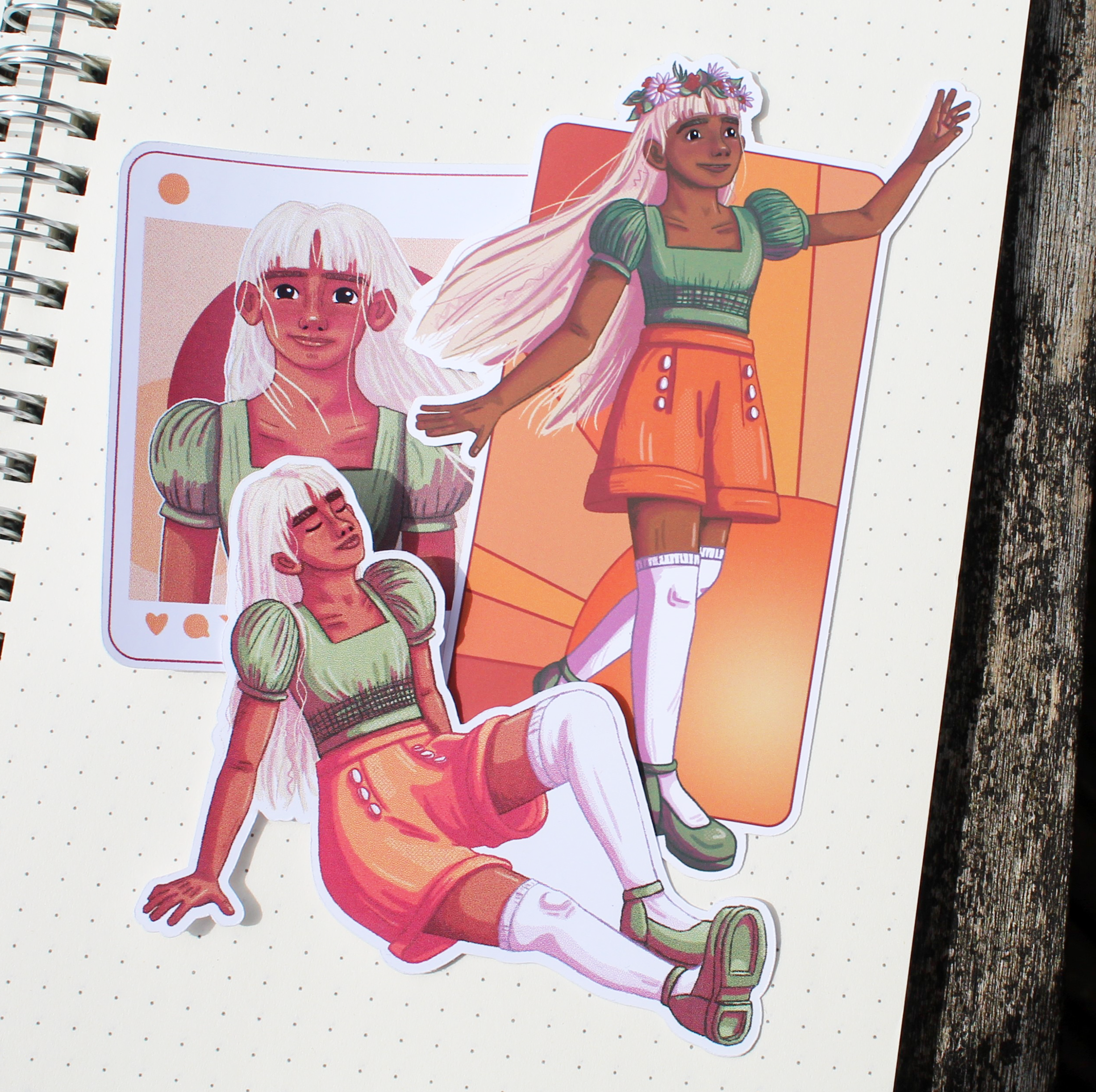 Summer Girl Stickers