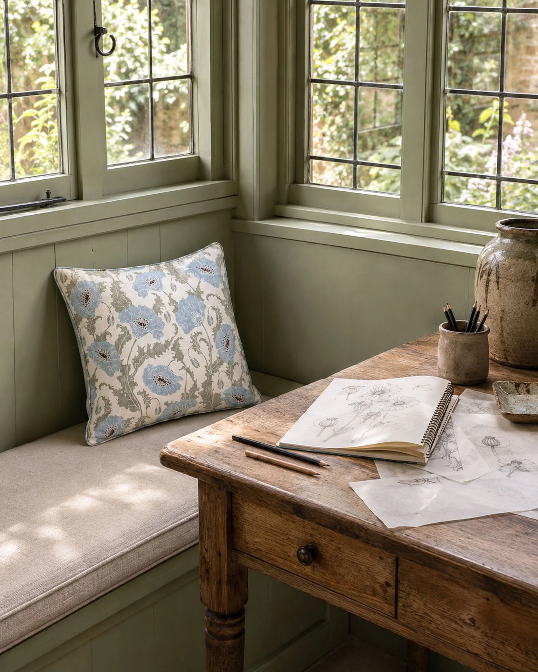 Cushions Poppies Blue Design studio.jpg