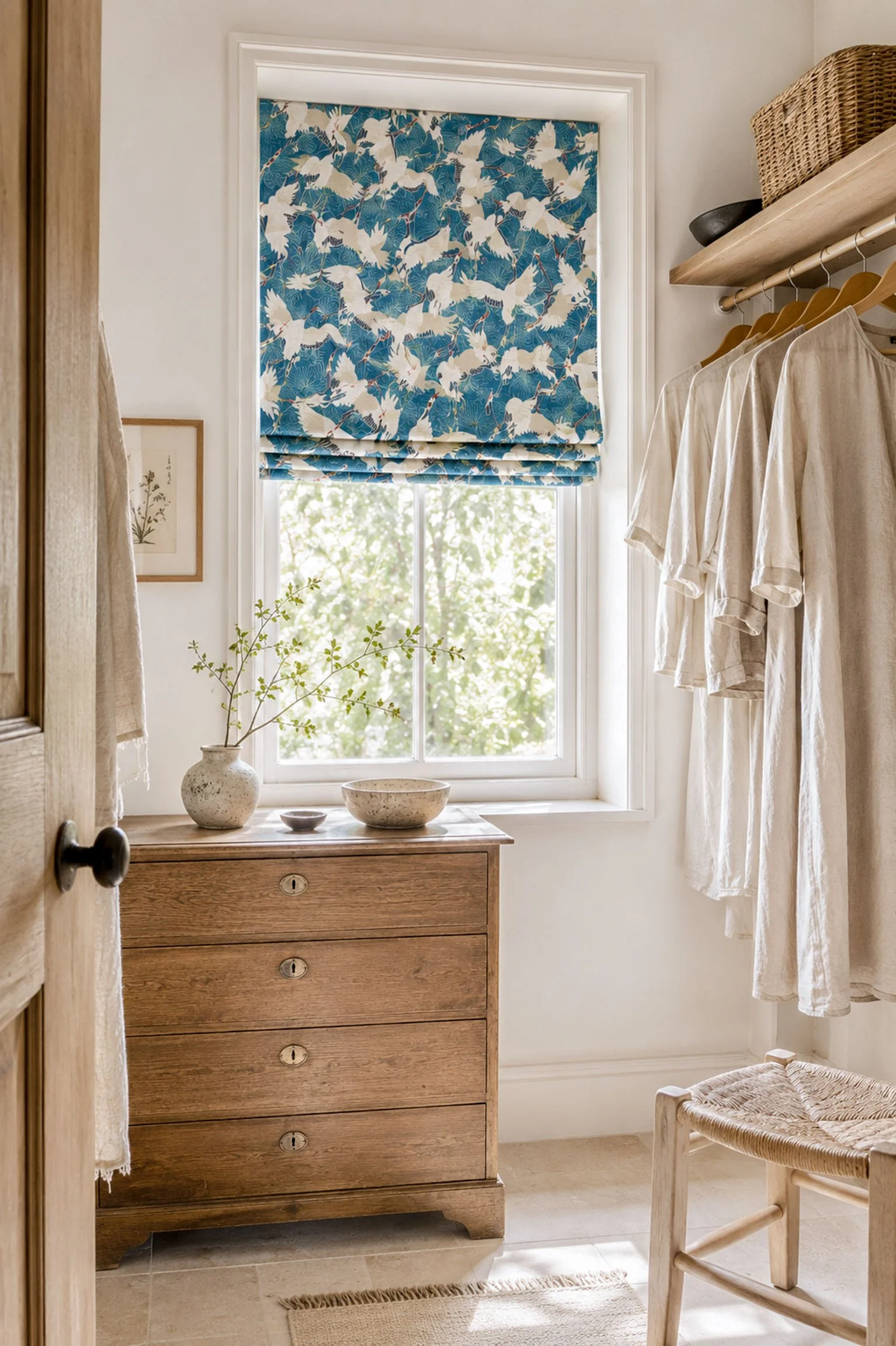 Textiles Cranes Blue Dressing room.jpg