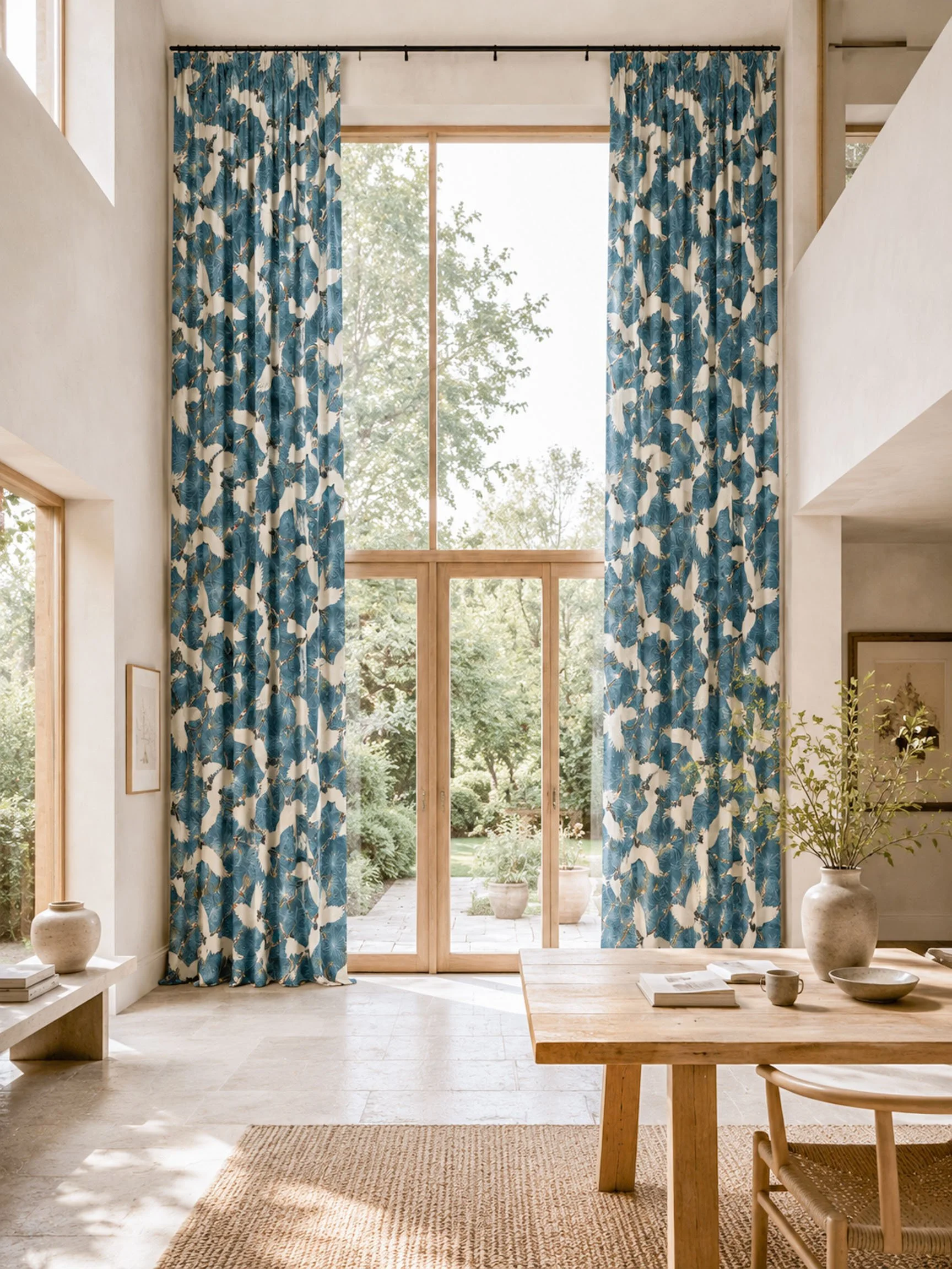 Textiles Cranes Blue Sunroom.jpg