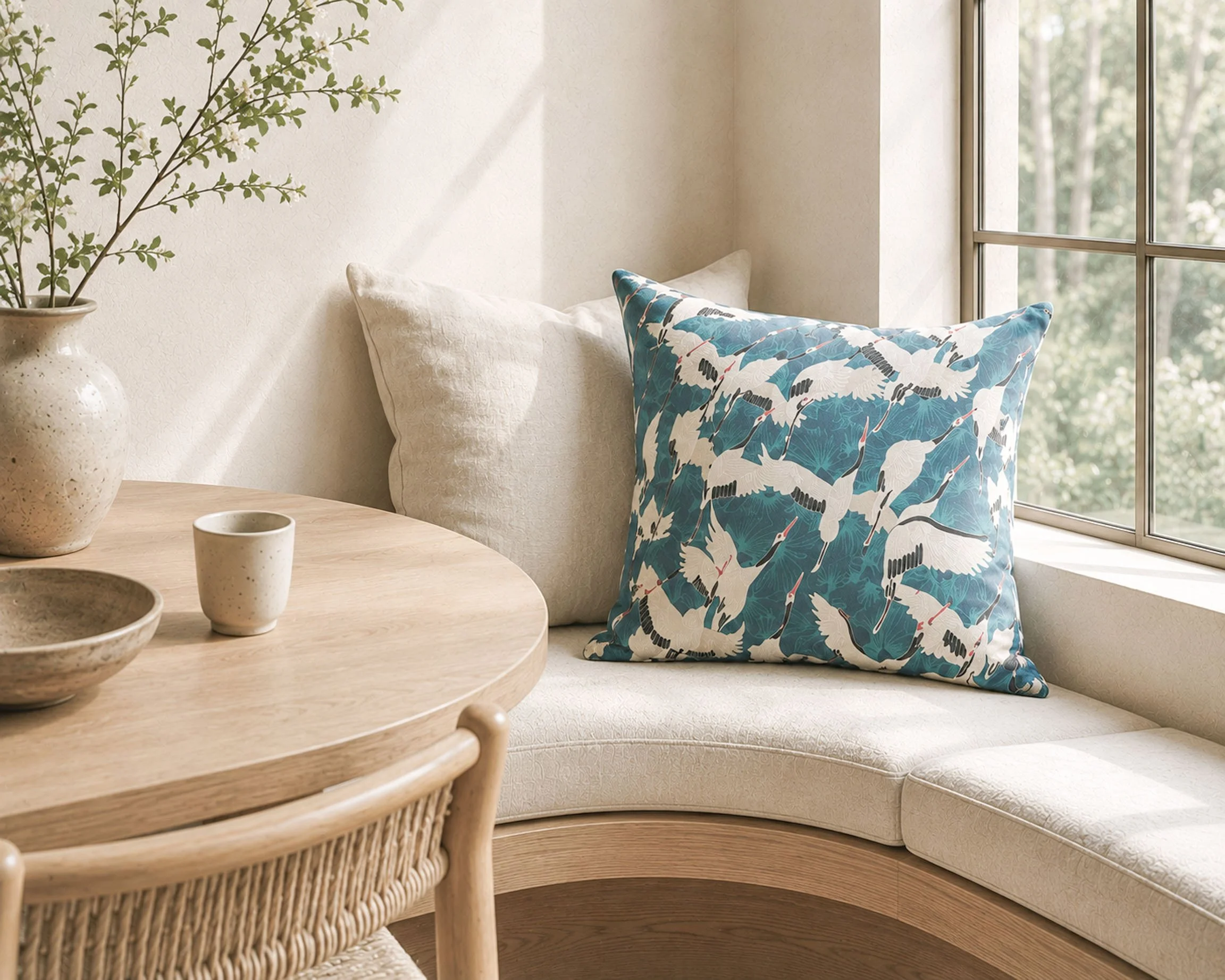 Cushions Cranes Blue nook.jpg