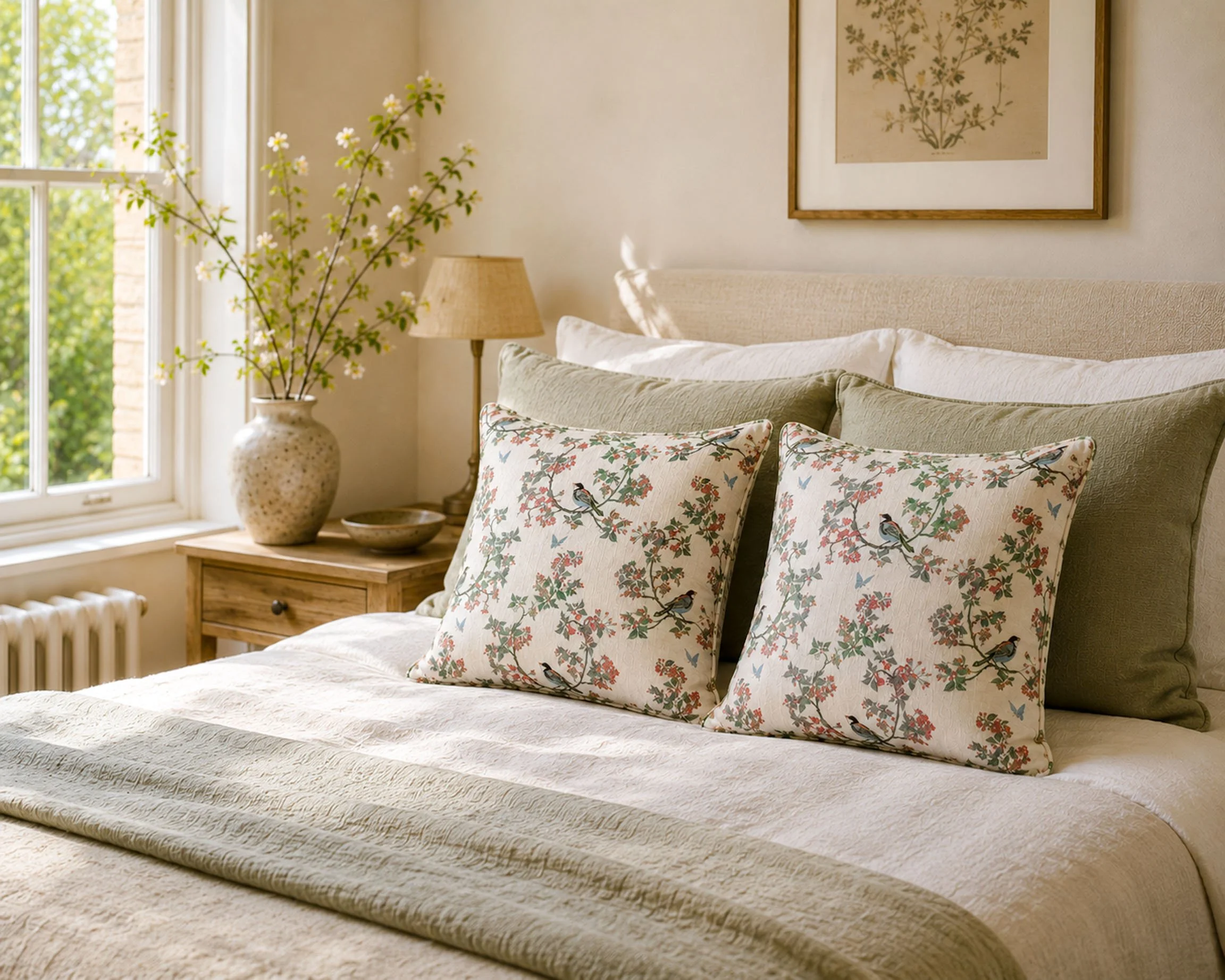 Cushions Bird in Blossom Bedroom.jpg