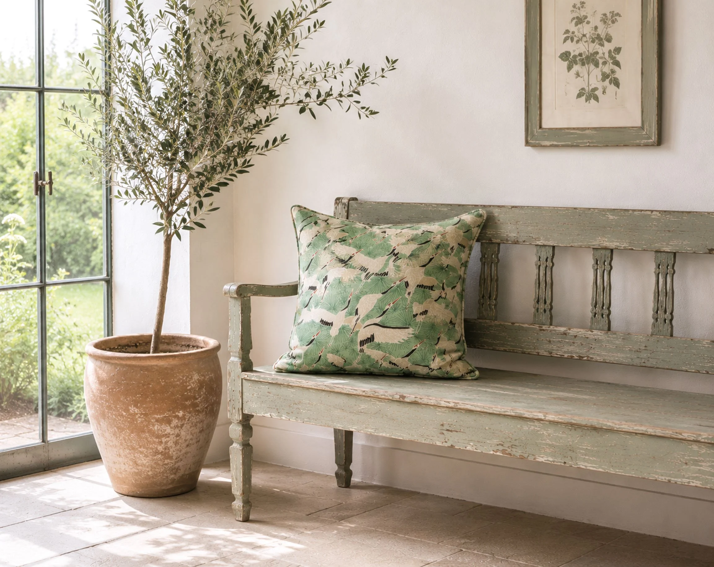 Cushion Cranes Green corner.jpg