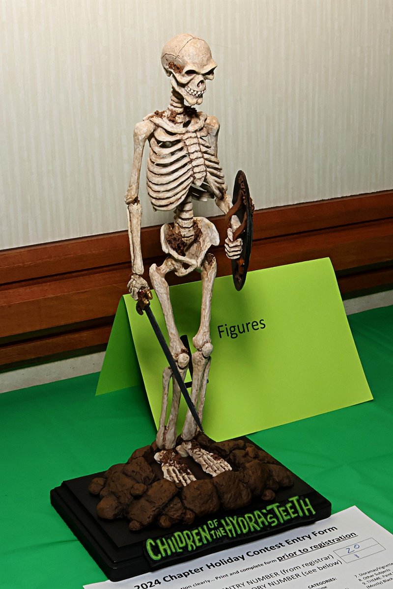 1st Place Figures, Harry Hausen Skeleton by John Mullins