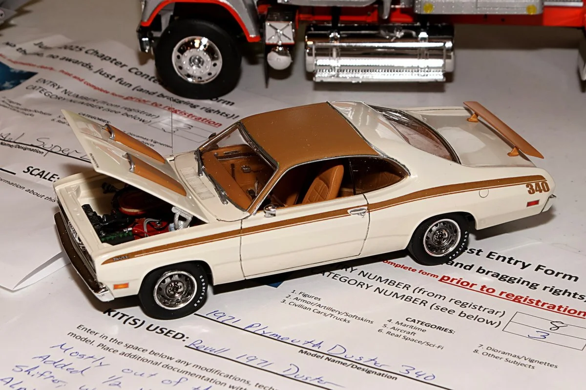 3rd Place Civilian Cars/Trucks, 1971 Plymouth Duster 340 by Jamie Brannan