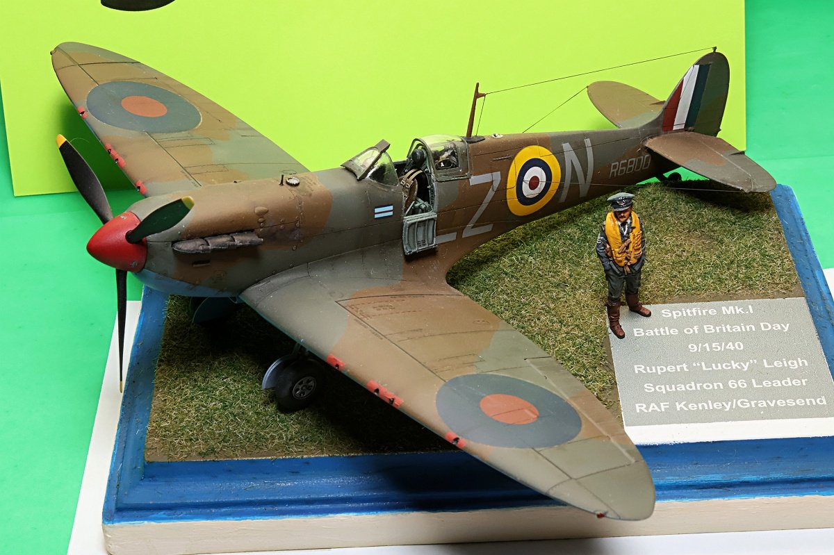 1st Place Aircraft, Spitfire Mk I and Pilot by Scott Oates