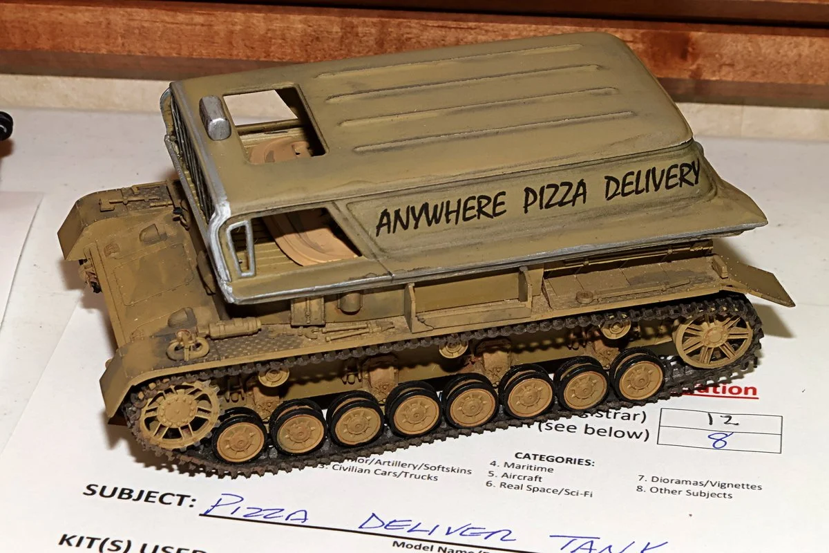 Pizza Delivery Tank by Mike Hall
