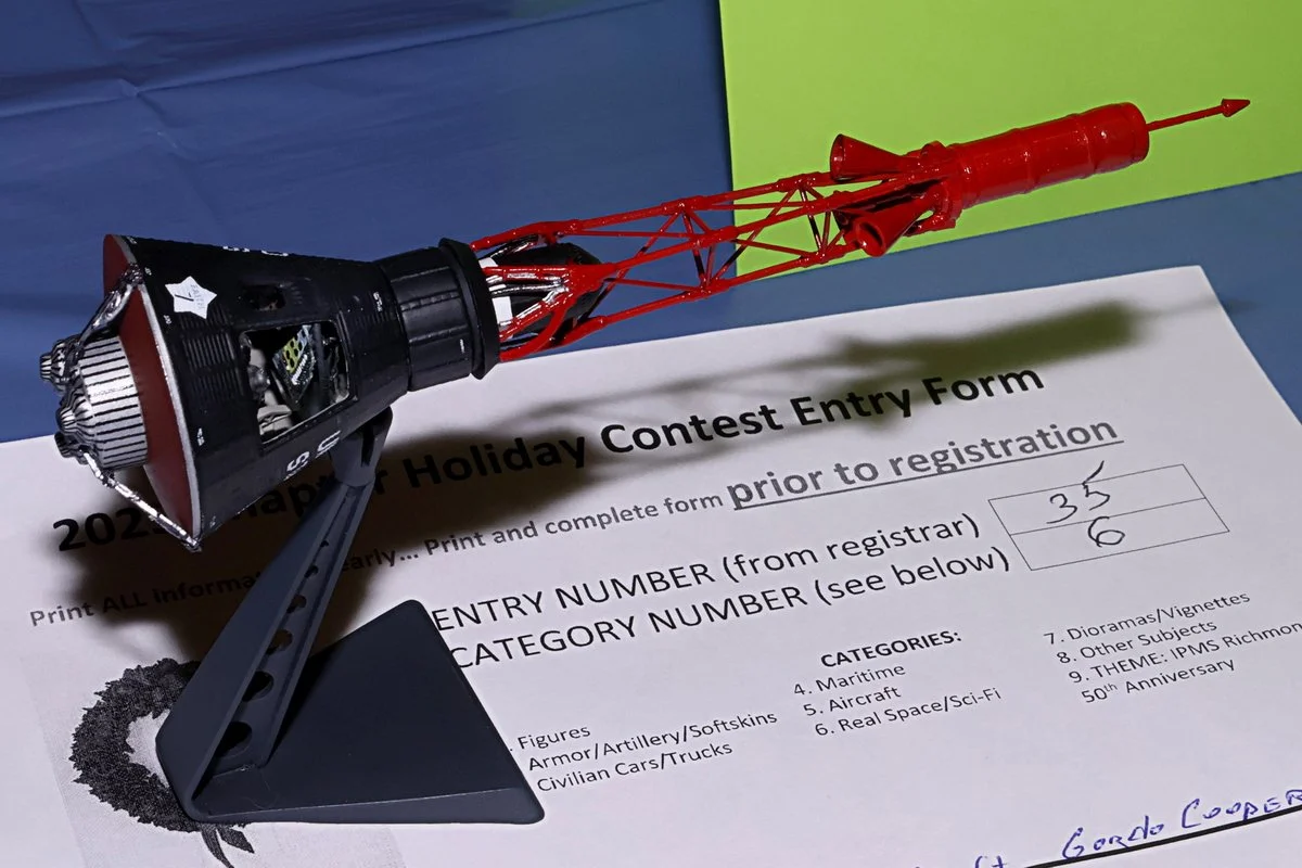 3rd Place Real Space/Sci-fi, Mercury 7 Spacecraft by Tom Pulliam