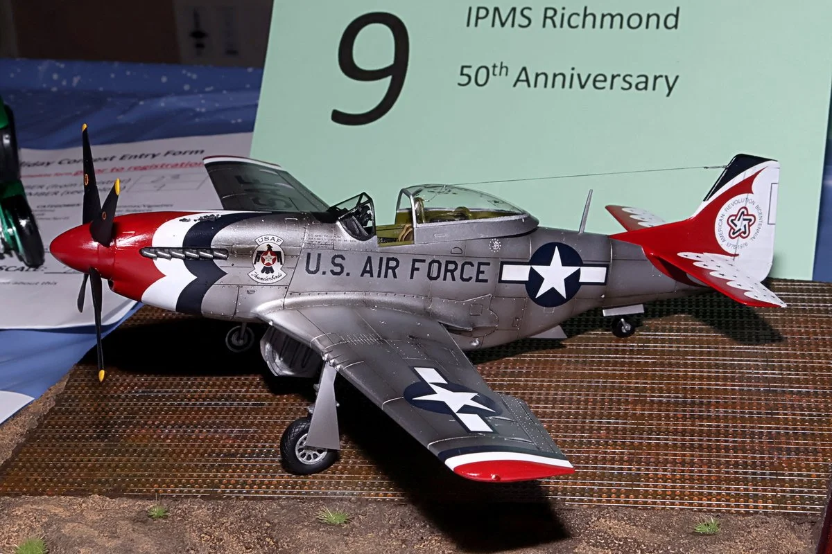 1st Place IPMS Richmond 50th Anniversary Theme, Bicentennial P-51D Thunderbirds by Richard Leininger