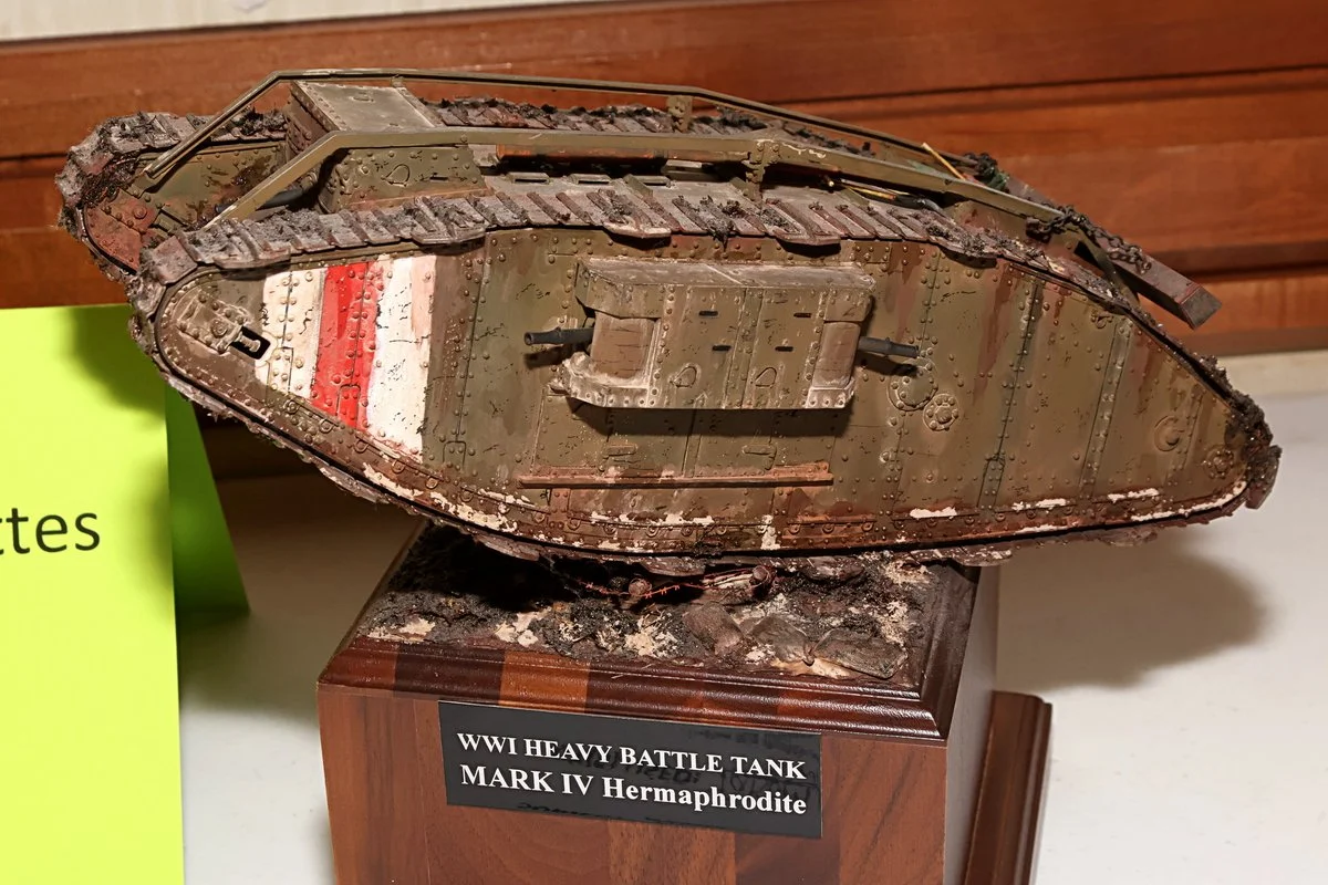 1st Place Dioramas/Vignettes, Mark IV Hermaphrodite Tank by Frank Blanton
