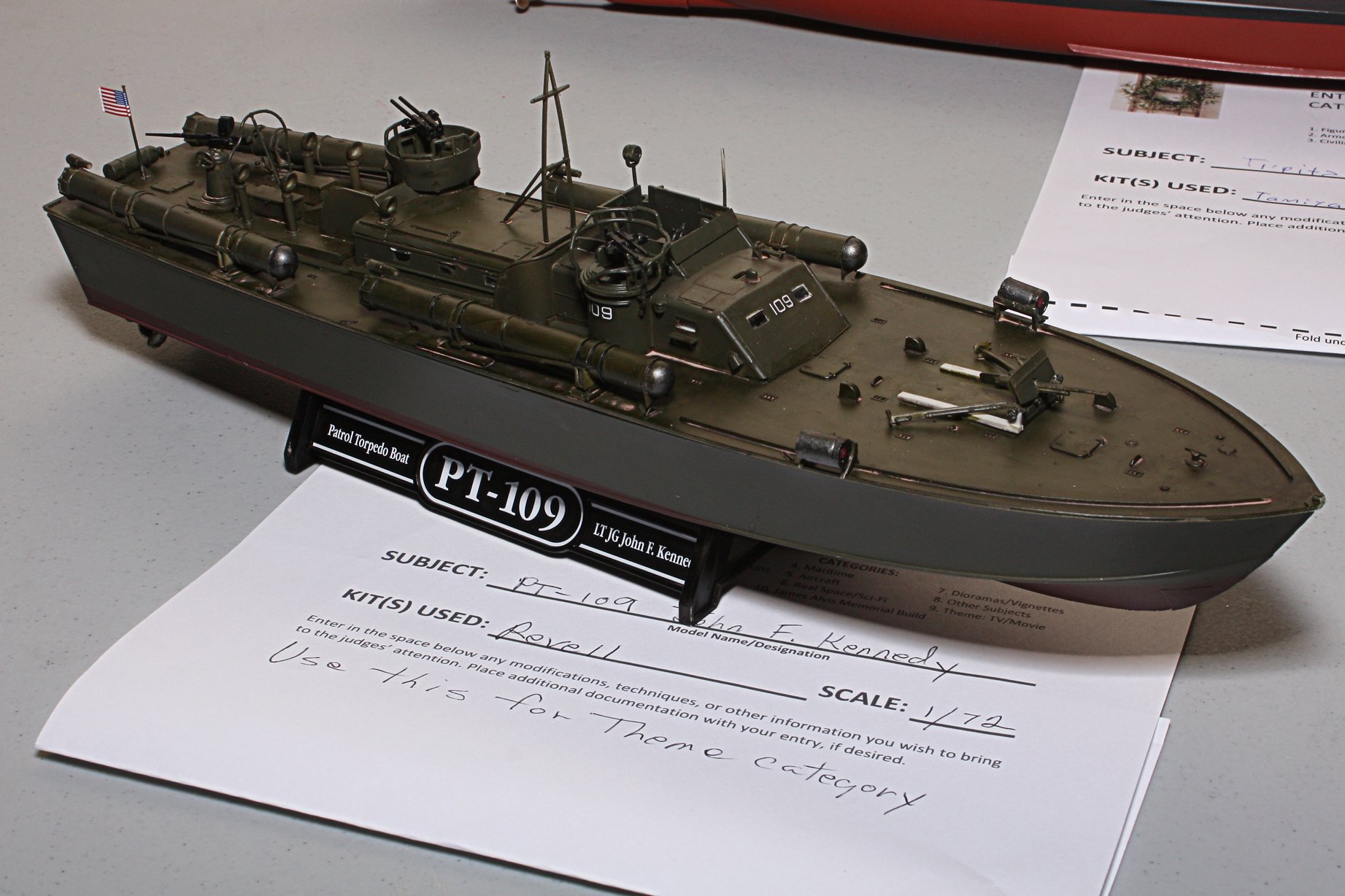 2nd place Maritime, John F. Kennedy PT-109 by Alex Valz