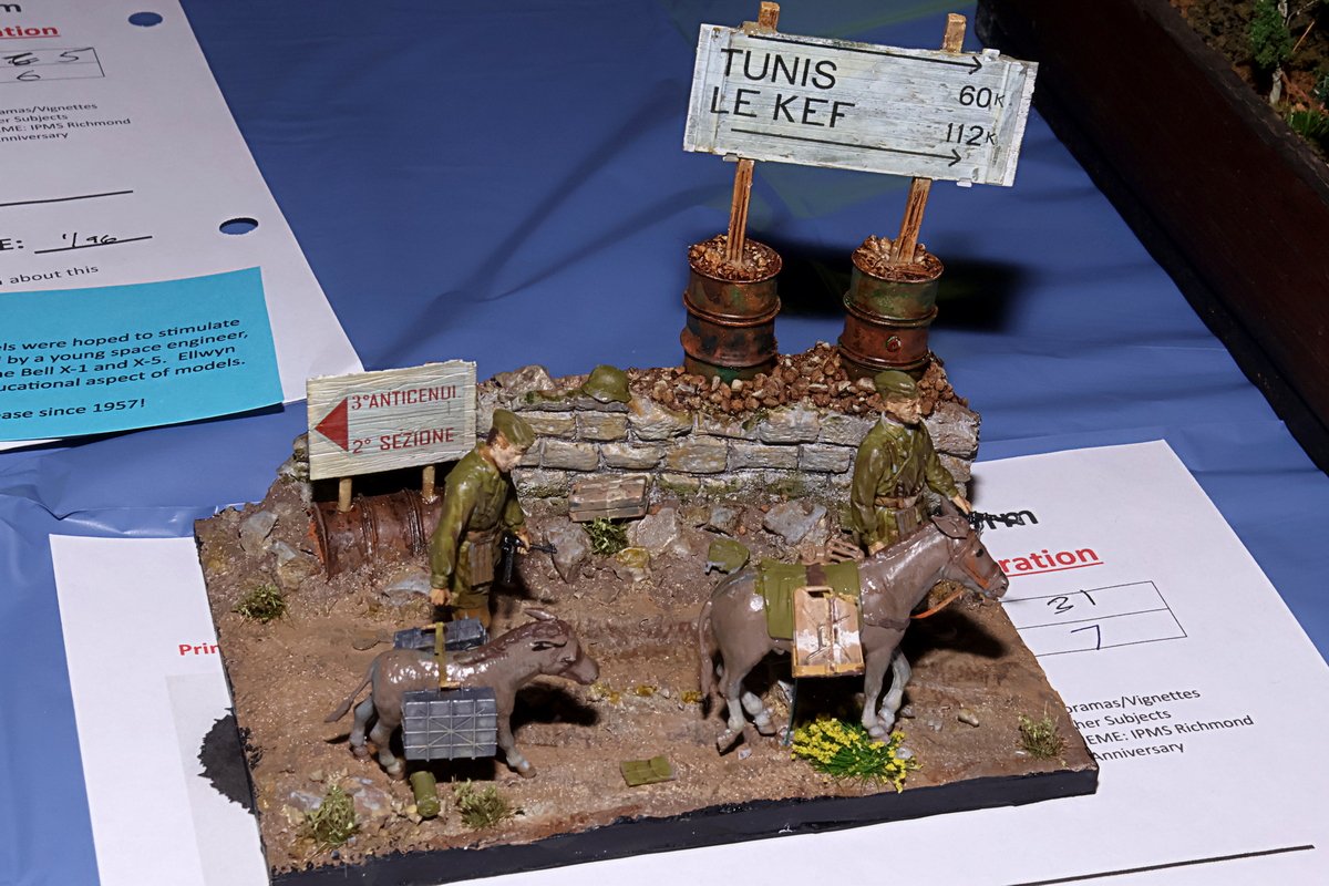 2nd Place Dioramas/Vignettes, Fallschwinjager & Mules by Tom Dailey