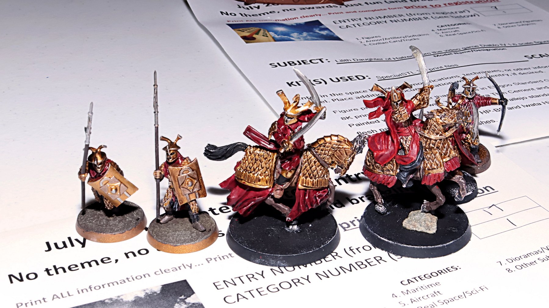 Second place Figures, Easterling Warriors by Adrien Samuel