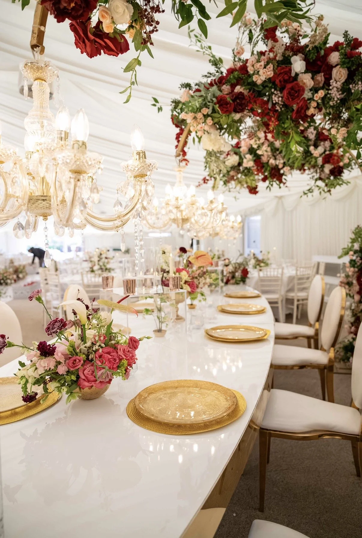 Top Table Asian wedding flowers North Mymms