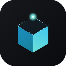 Forge app icon — a 3D cube taking shape, for automated game-ready asset generation