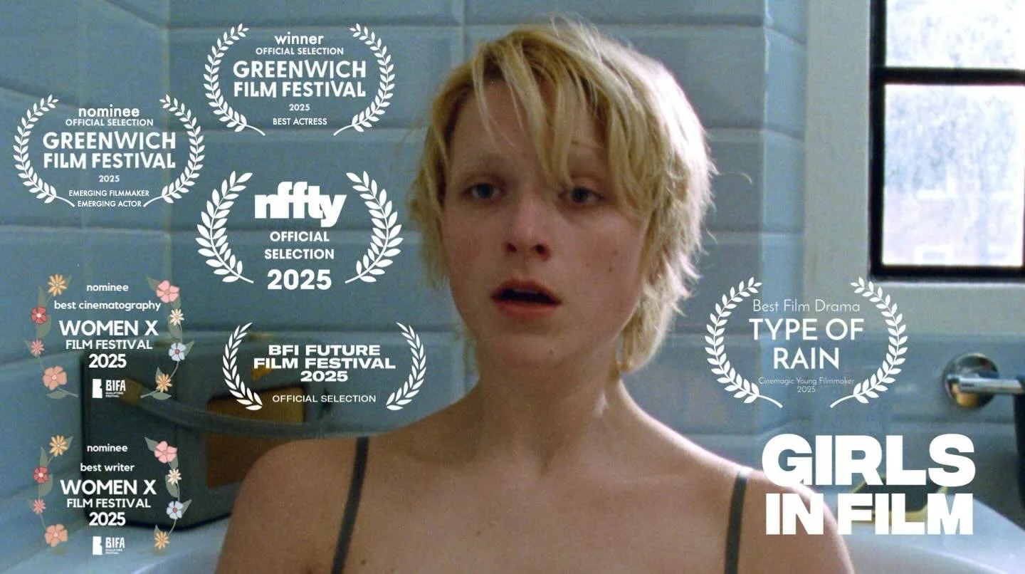 TYPE OF RAIN is now out in the world, streaming on Girls in Film (@girlsinfilm_gif ). Thank you to all the wonderful festivals who showed our film this past year! And @cinemagic_filmfestival for the Young Filmmaker win!