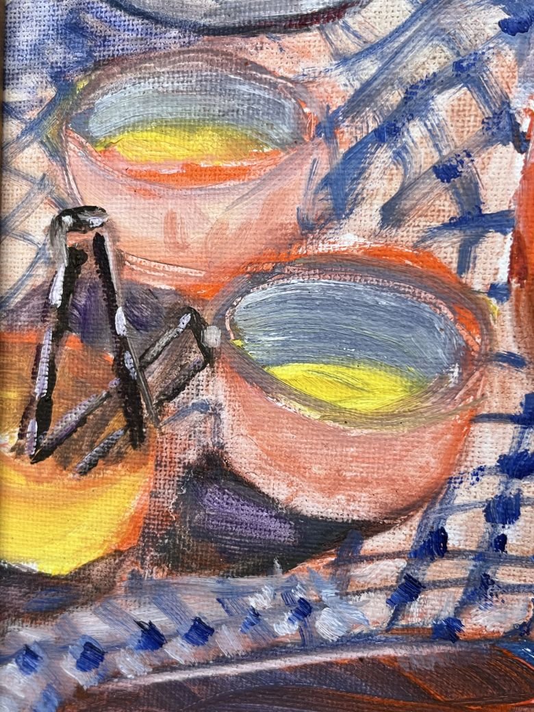 Dibble, Alison C._2020_Lobster dinner, oil on panel 11 x 14 inches_detail3_1040p.jpg