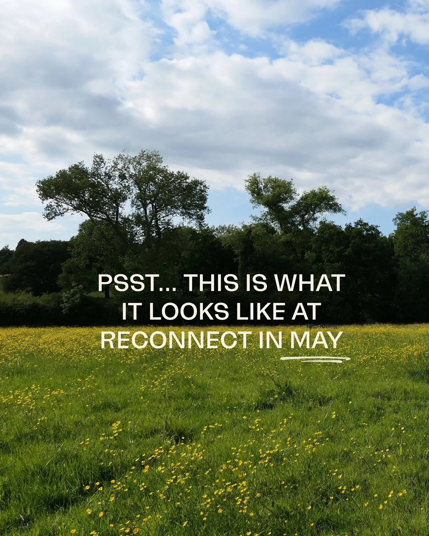 Looking ahead, May is the month of the buttercup and soft, long grass 🌼 longer days, golden hour and cooking on the outdoor fire 😌

📍 Reconnect, Hertfordshire