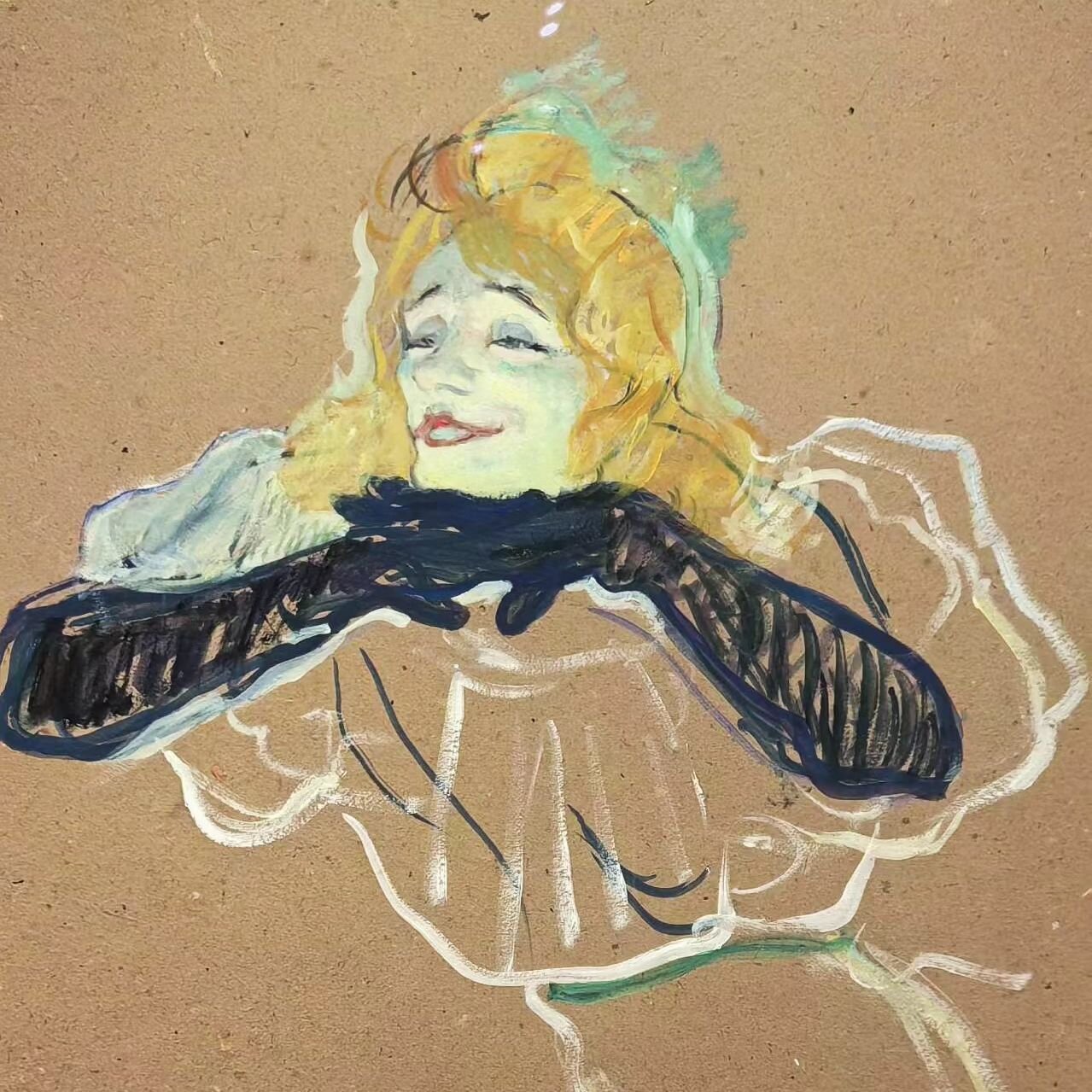 Wonders at Pushkin museum: Portrait of the singer Yvette Gilbert - one of the favorite models of Toulouse-Lautrec - was created by order of the Paris satirical magazine &quot;Rire&quot;, for which the artist regularly made illustrations. Despite some