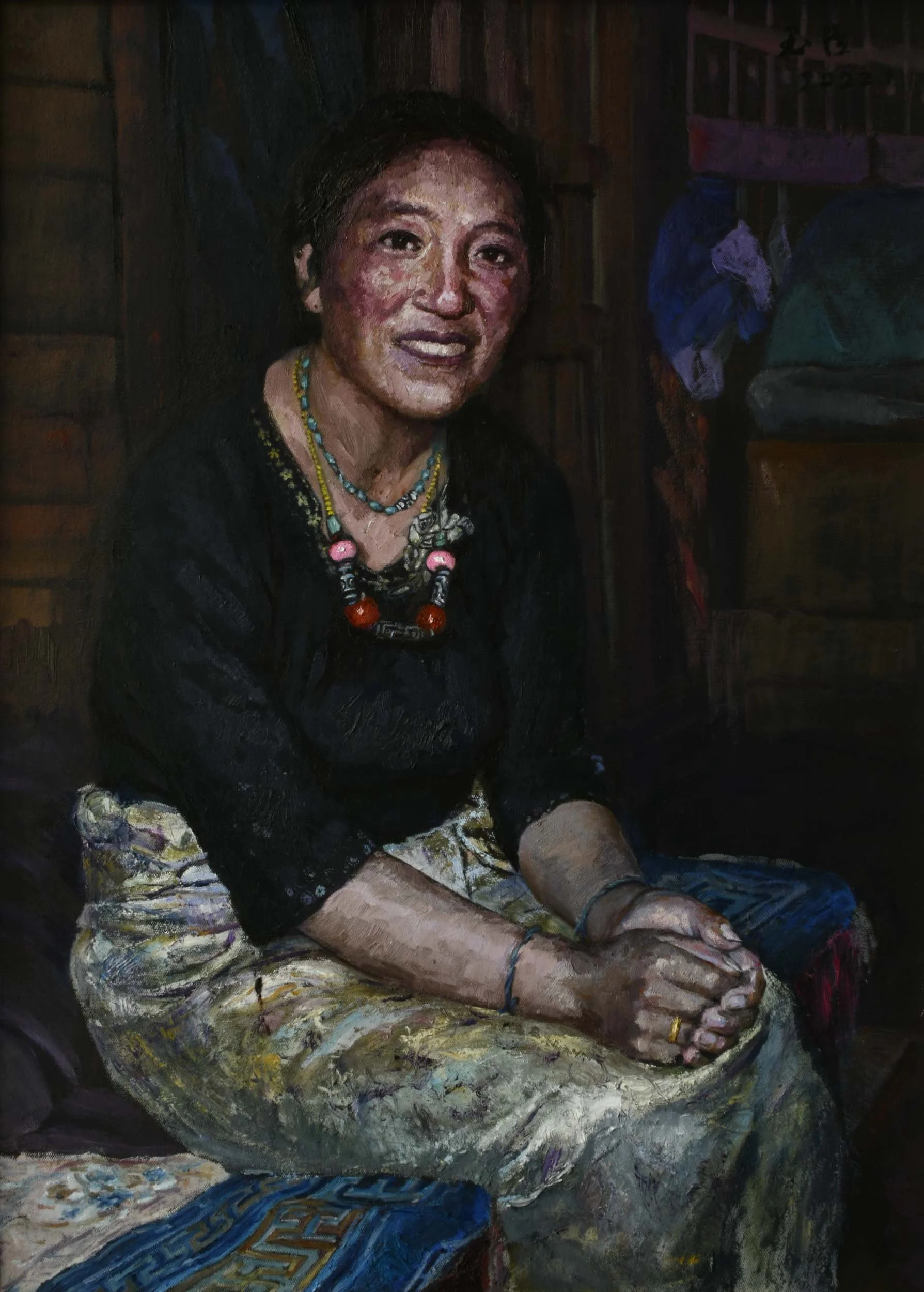 Ganzi Yangzong, huile sur toile, 2022