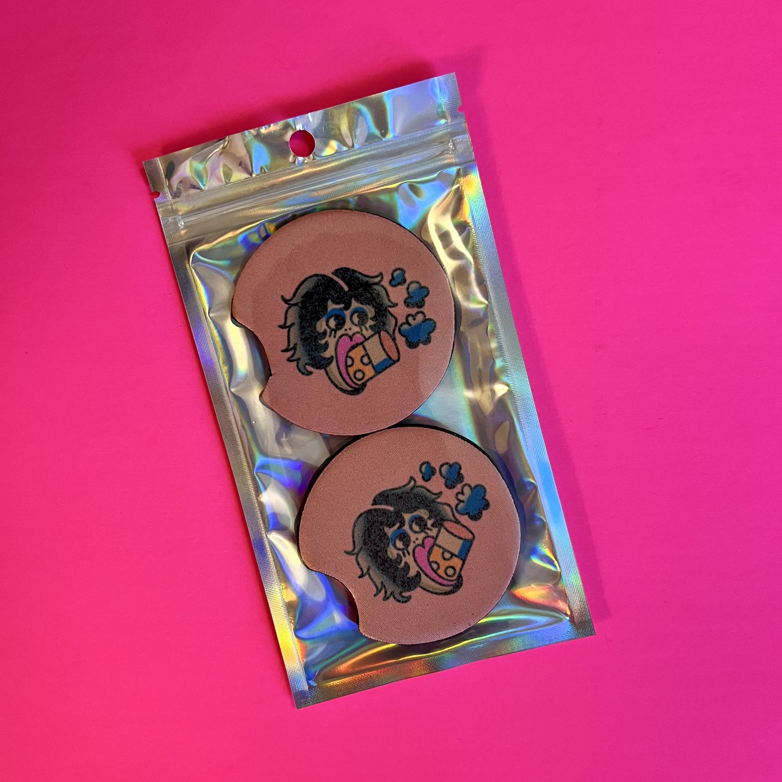 Big Ciggy Betty Car Coasters