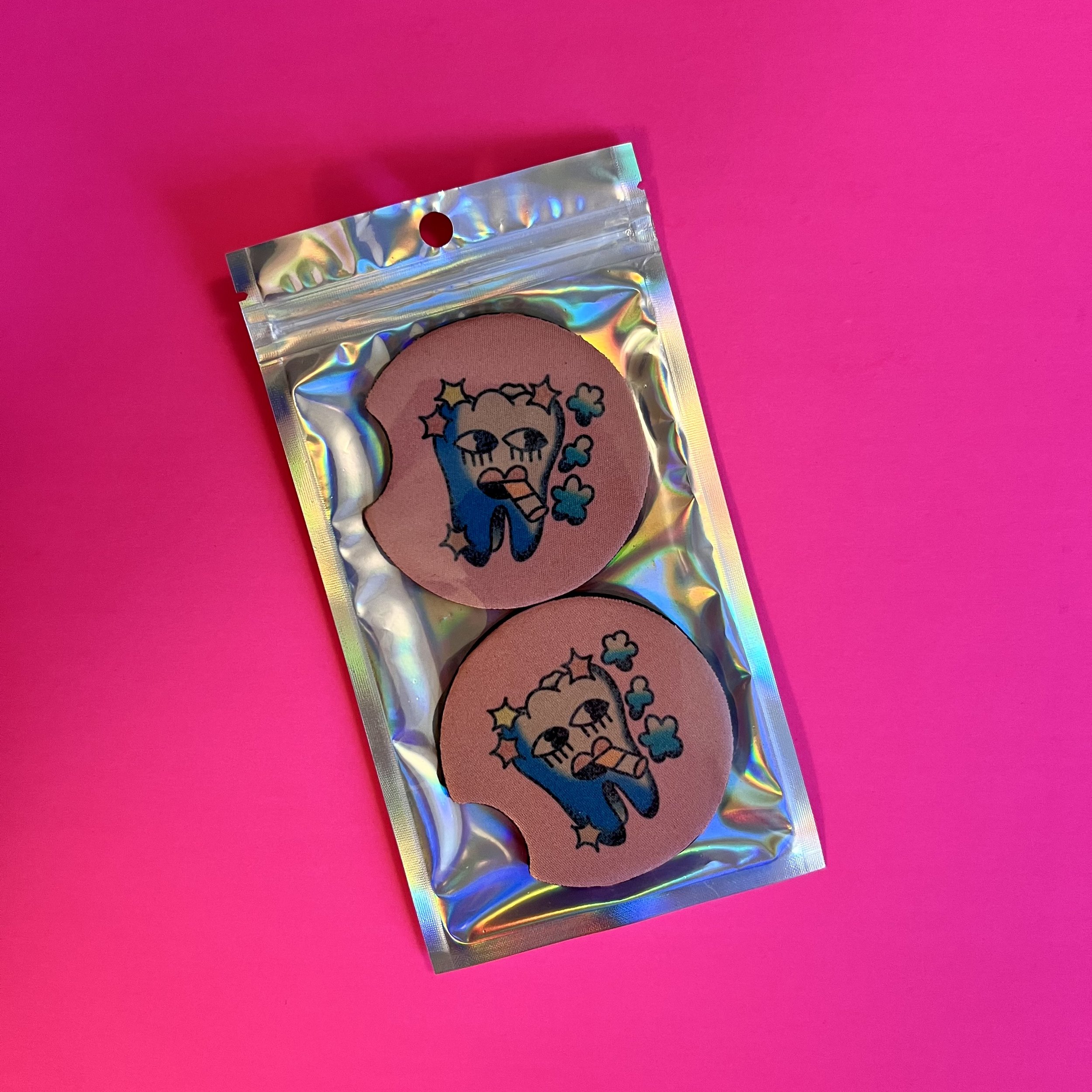 Bad Tooth Car Coasters