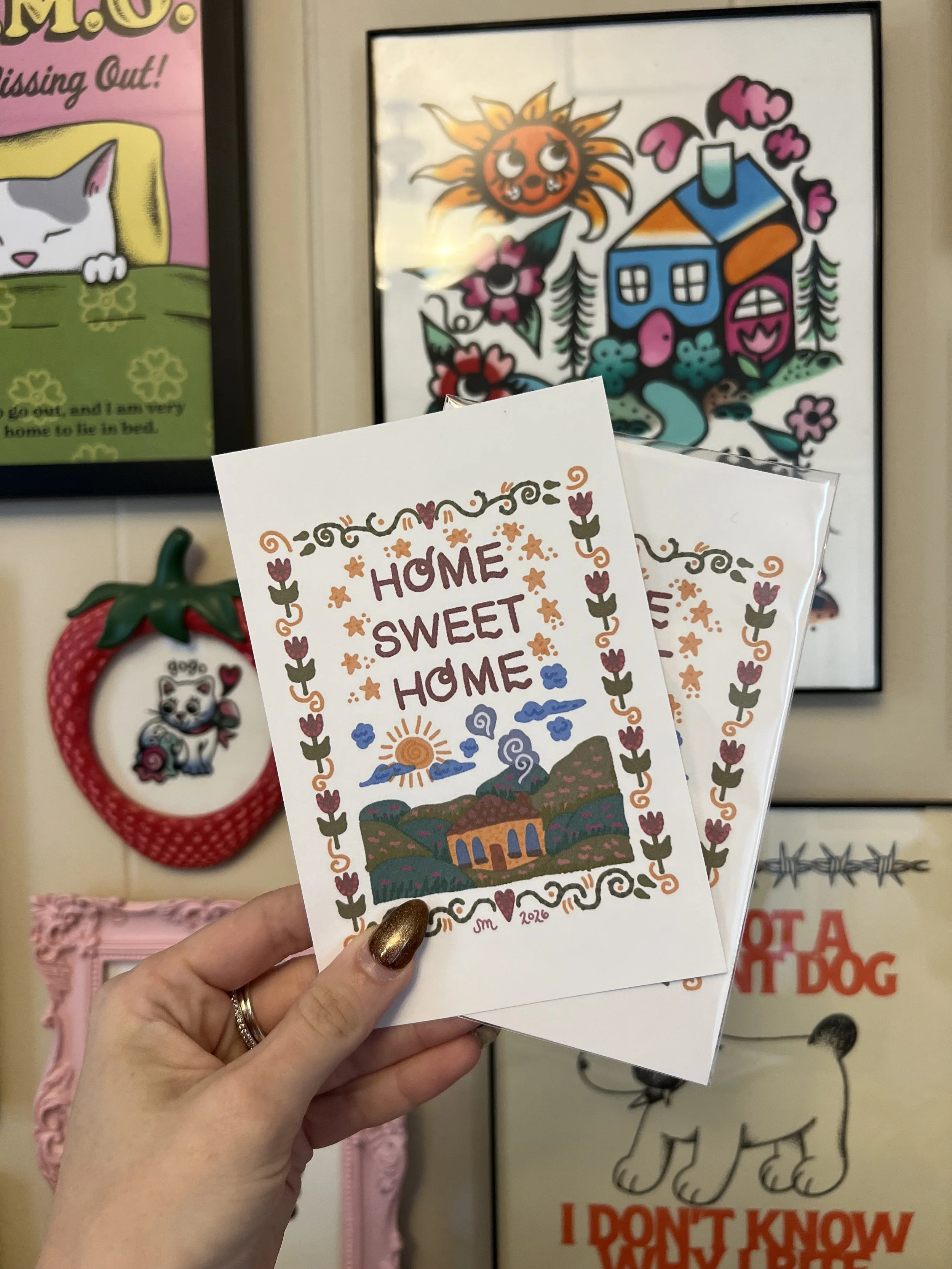 home sweet home print 4x6