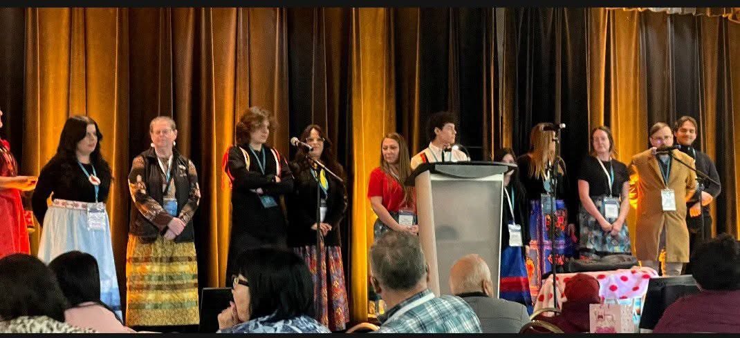 Students and educators from Oinpegitjoig (Pabineau First Nation) attending the 2026 Wabanaki Languages Gathering in Fredericton focused on youth language revitalization.