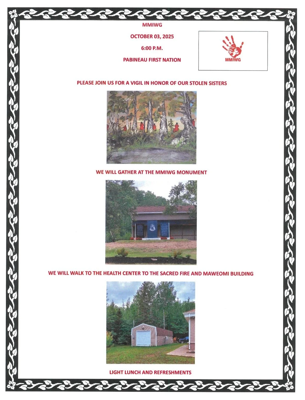 Event Coming Soon: Vigil for Missing and Murdered Indigenous Women and Girls (MMIWG)