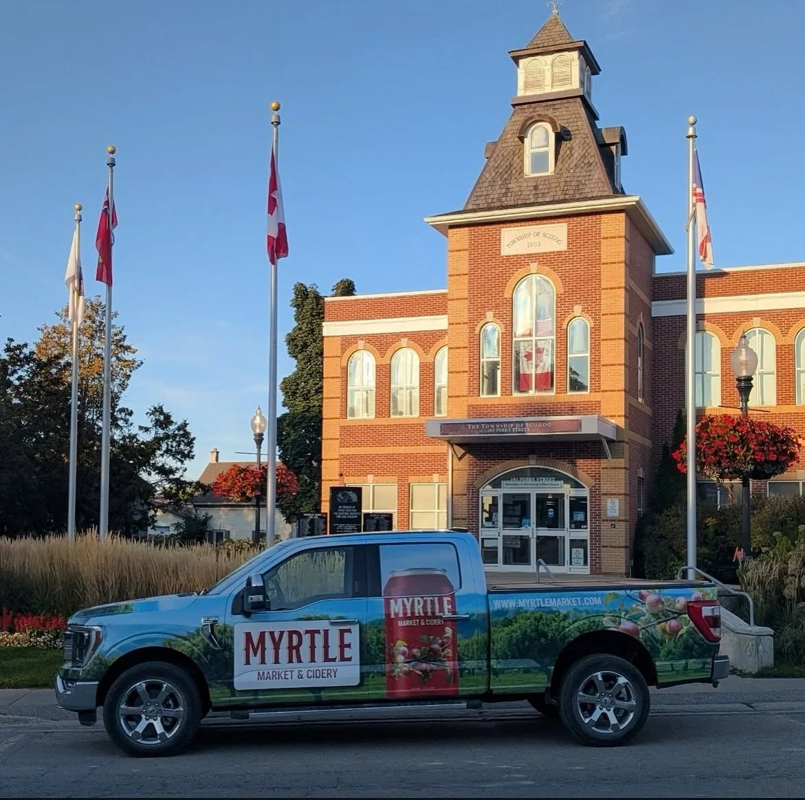 That&rsquo;s a wrap! 🍂🍎 @myrtlemarketcidery truck + trailer got the full wrap treatment.