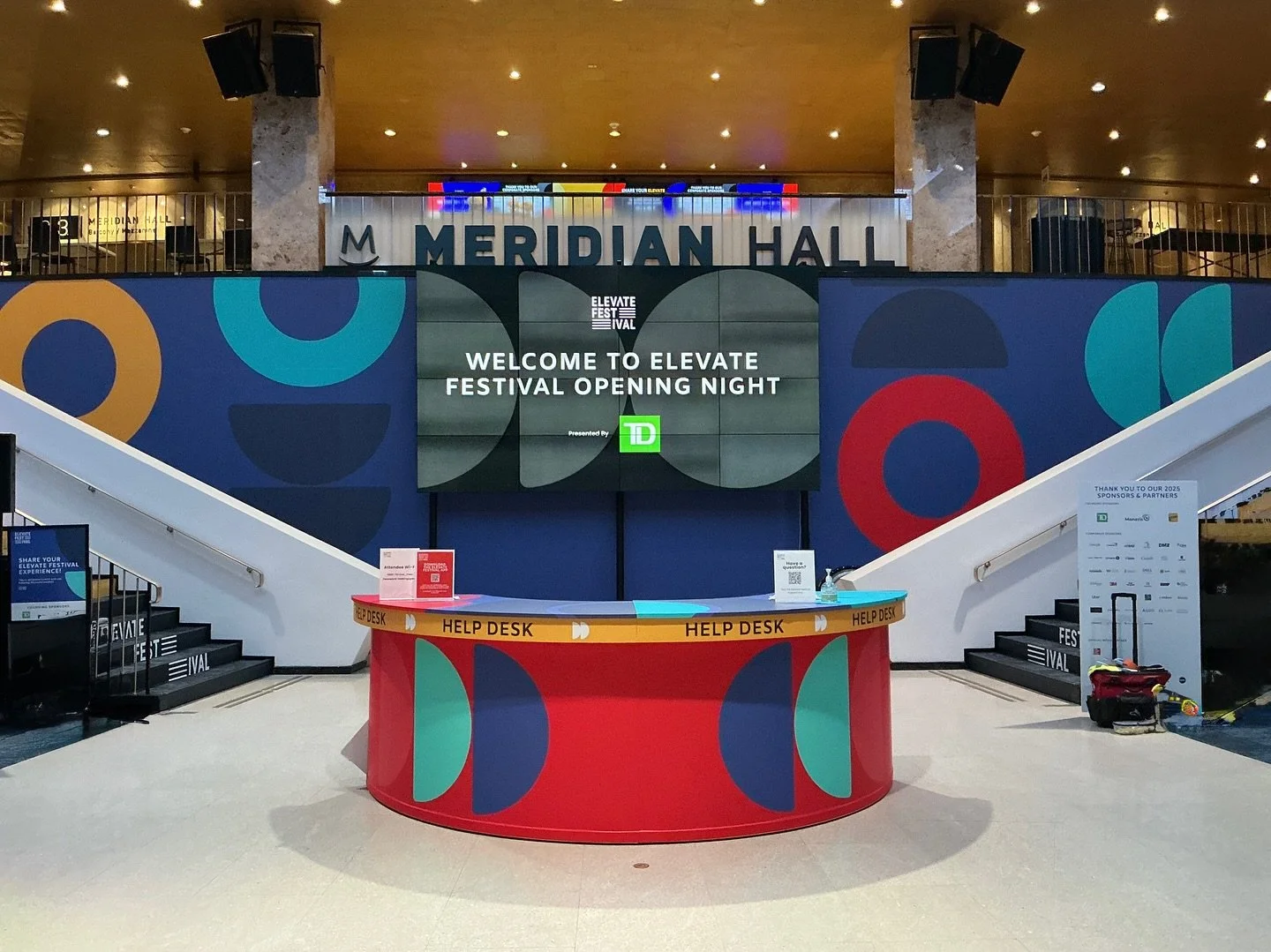 That time of year is here again! 🎉

As @elevatetechca kicks off this week, we&rsquo;ve been hard at work alongside Elevate and their partners, transforming Meridian Hall &amp; St. Lawrence Centre.