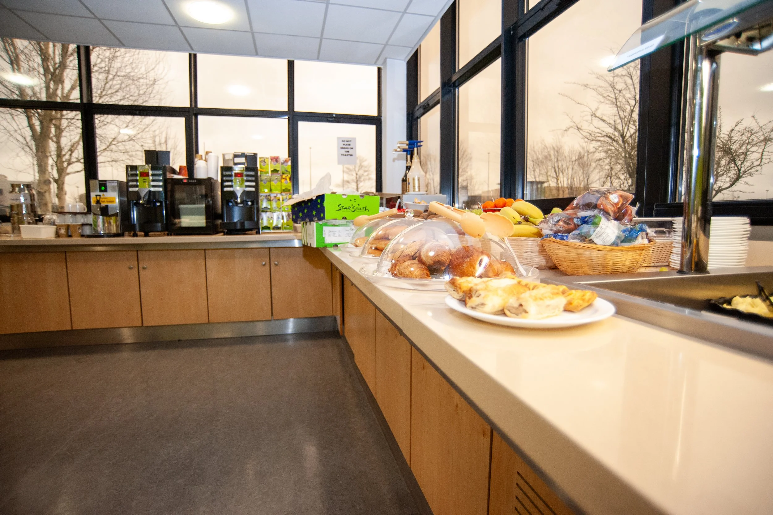 Buffet in kitchen of BioWare EA Games