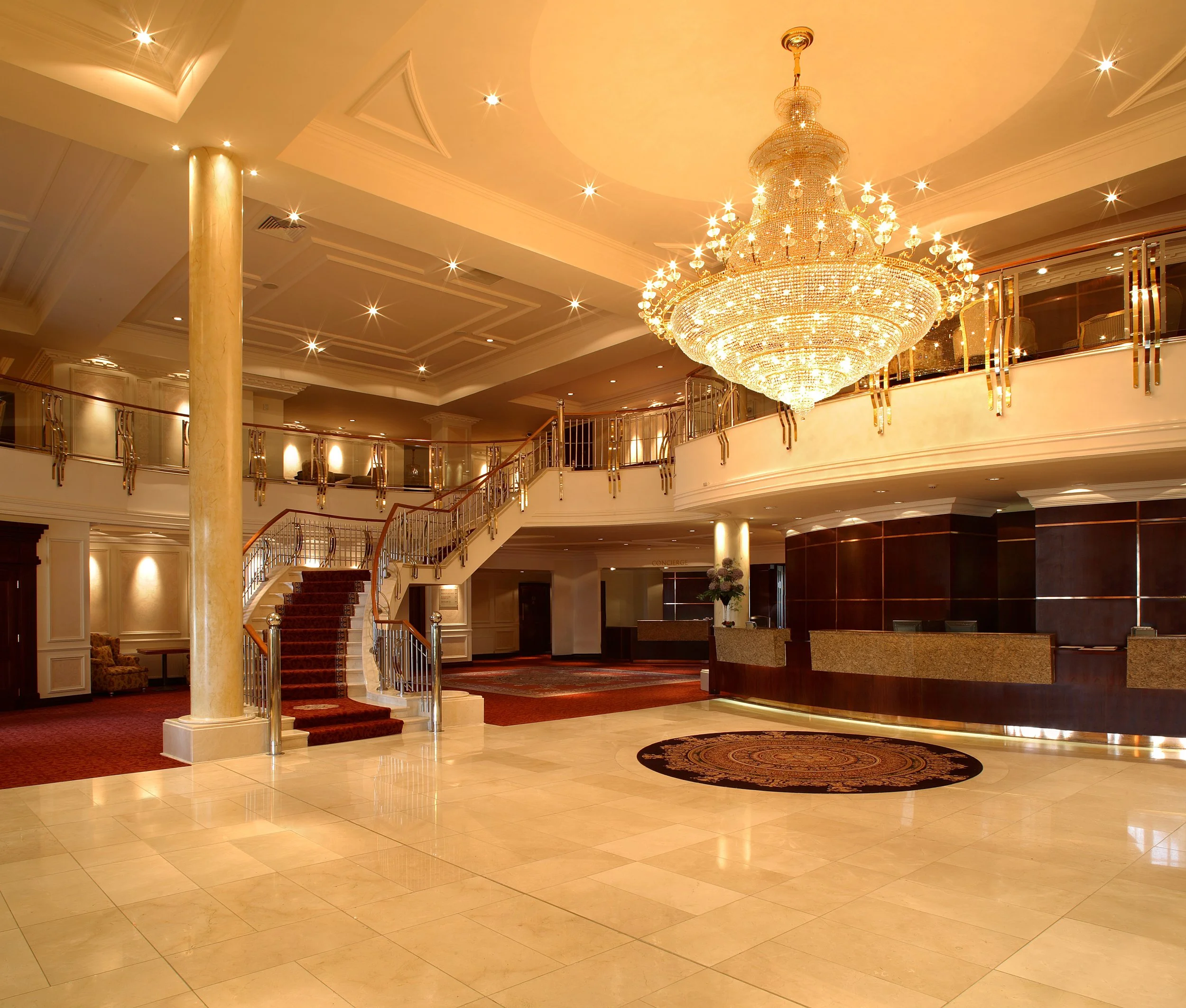Inside ballroom of Knightsbrook Hotel 