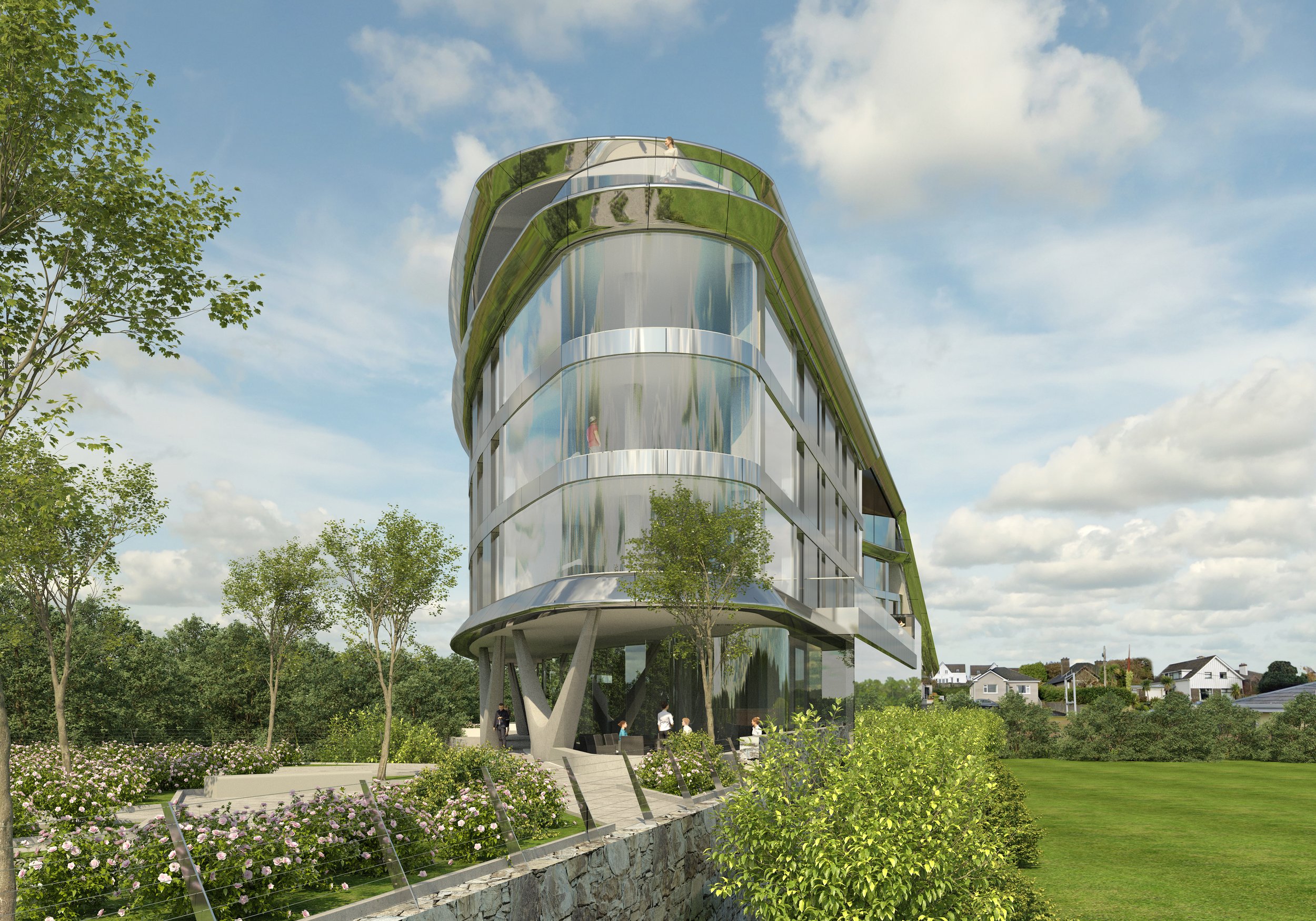 Front view of Spinnaker Hotel 