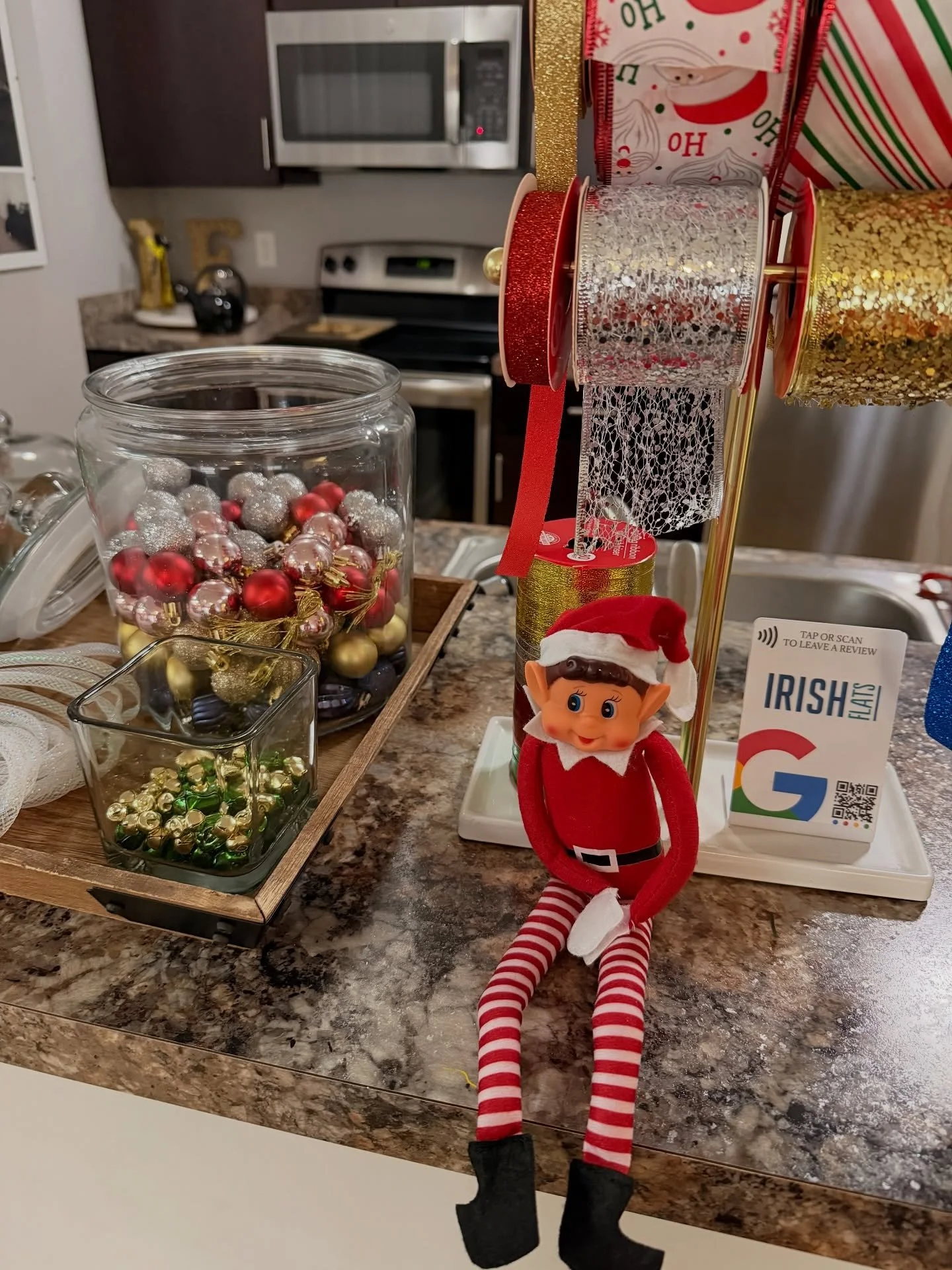 🎄✨ Our Elf Has Arrived at Irish Flats! ✨🎄

But&hellip; he needs a name! 🤔 Drop your best ideas in the comments below ⬇️ OR give a 👍 to your favorite suggestion!

Let&rsquo;s spread some holiday cheer and show off that Notre Dame spirit! 💚💛 We&r