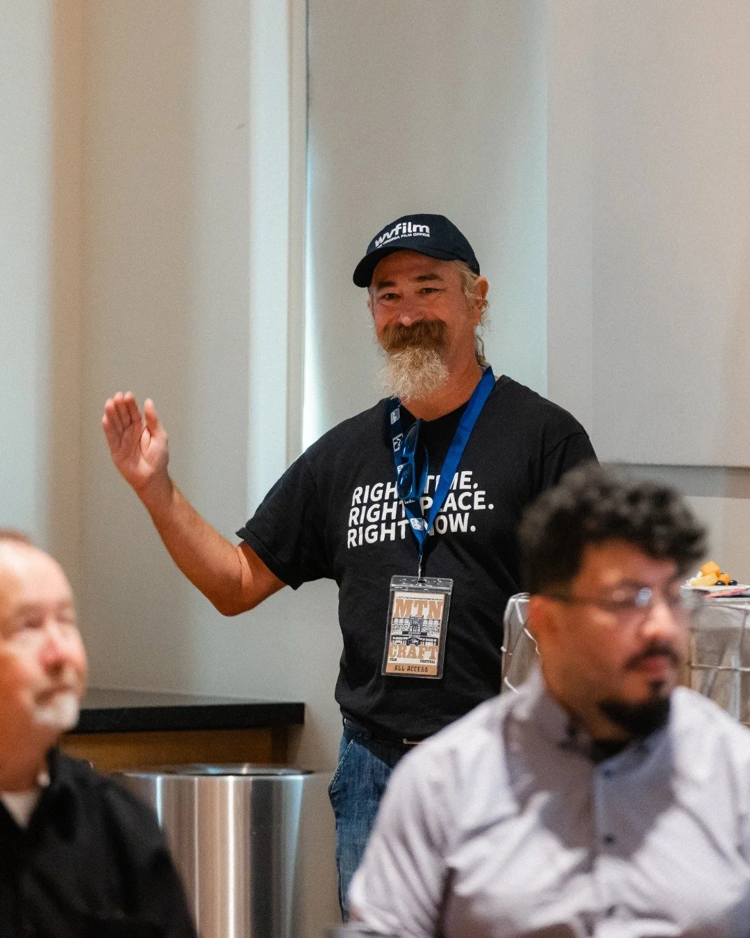 Thank you so much to the @wvfilmguild for sponsoring this year's filmmaker brunch! 🥞 Getting folks in one room to gab and share stories is what we're all about. Tag your friends if you see 'em! 🤳🏻

Brunch by @stonetowerbrews | Sky-themed ballroom 