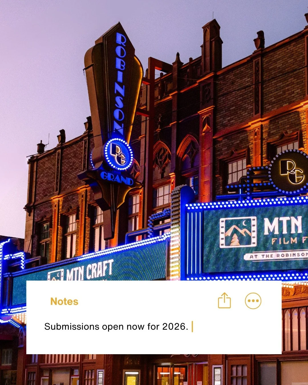 Take us to the movies! 🍿 We're looking for short films for the fourth annual Mtn Craft Film Festival in Clarksburg, West Virginia. Submissions are open through July.

Learn more and submit at the 🔗 in bio.

🗓️ October 2-4, 2026
📍Clarksburg, West 