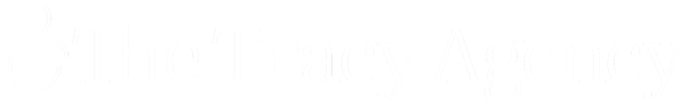 The logo for The Tracy Agency, a public relations and digital marketing firm