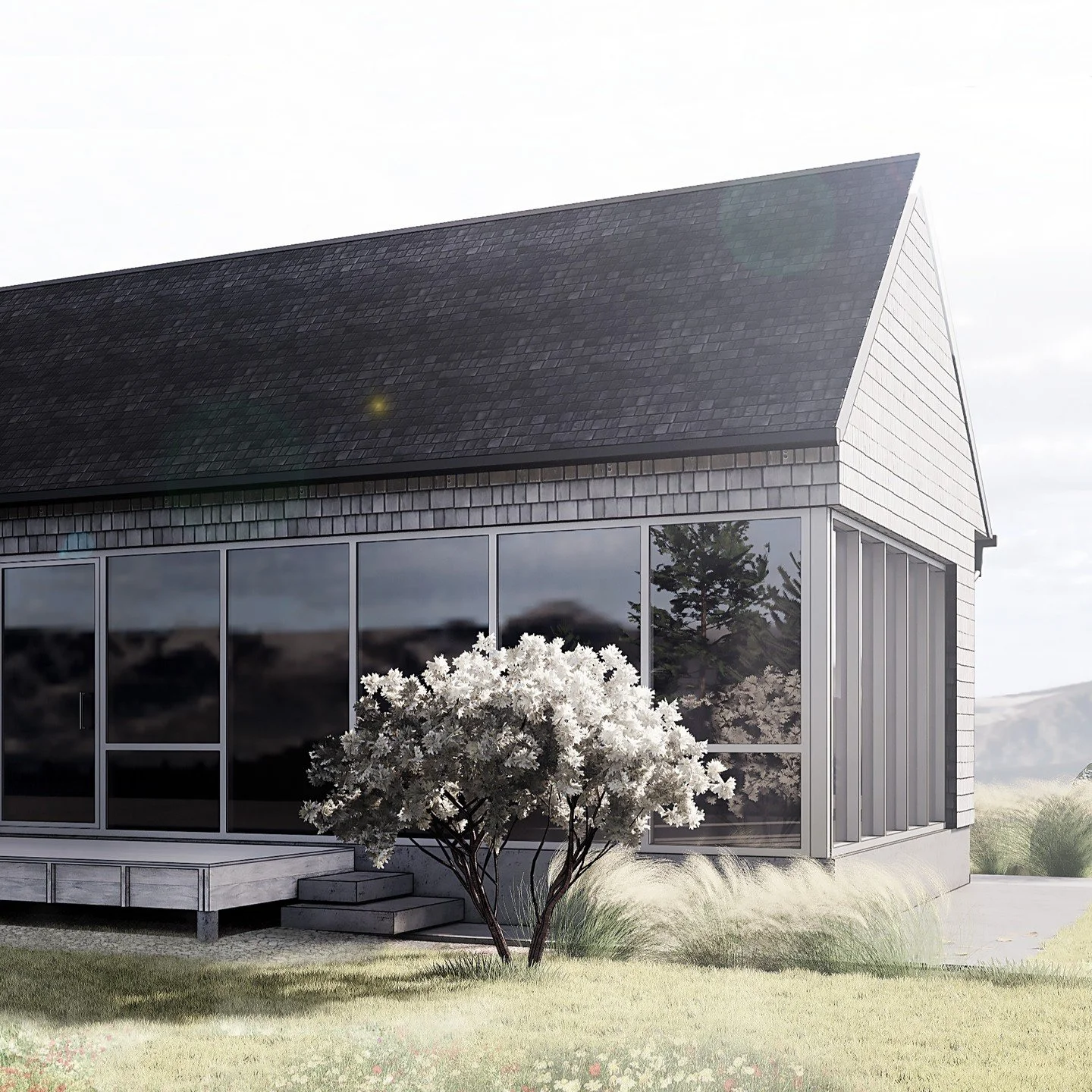 Rear yard view in the Alberta prairies. In progress. 

#minimalism #architecture #contemporary #prairie #rockymountains #gableroof #shingles #yycarchitecture #yycbuilder #yegarchitecture #yeglocal #lethbridgearchitecture #lethbridgehouses