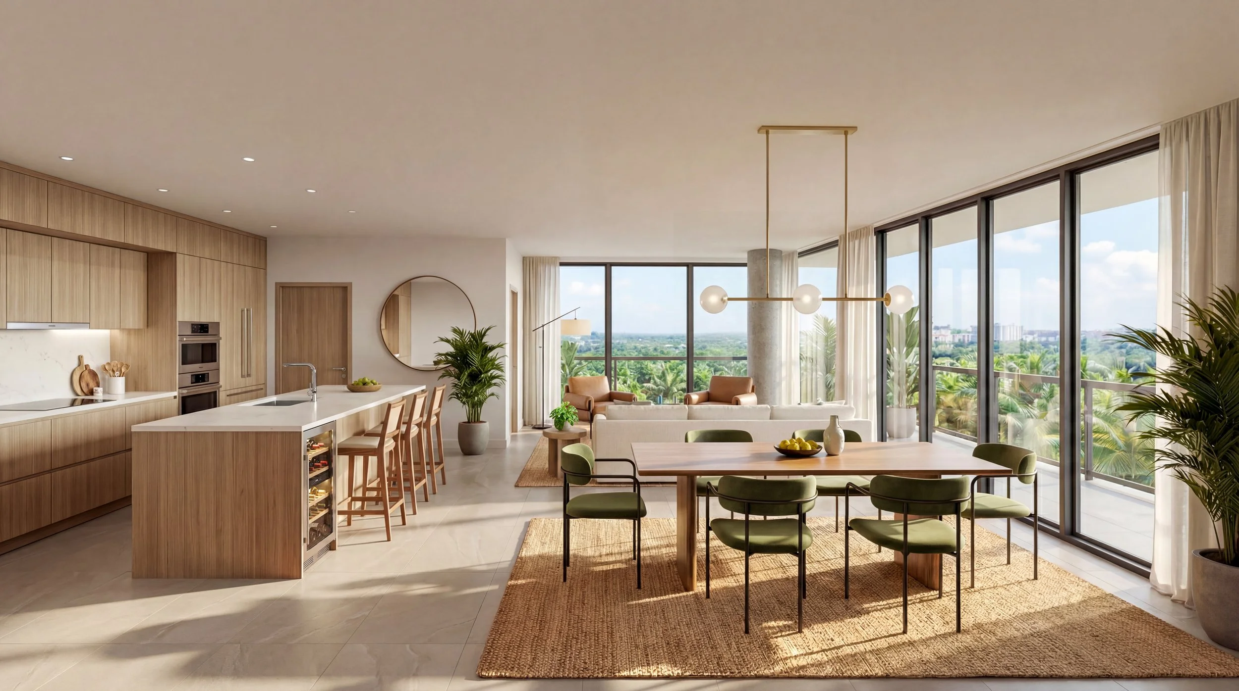 The Legacy - 3 Bedroom Living- Dining- Kitchen View.JPG