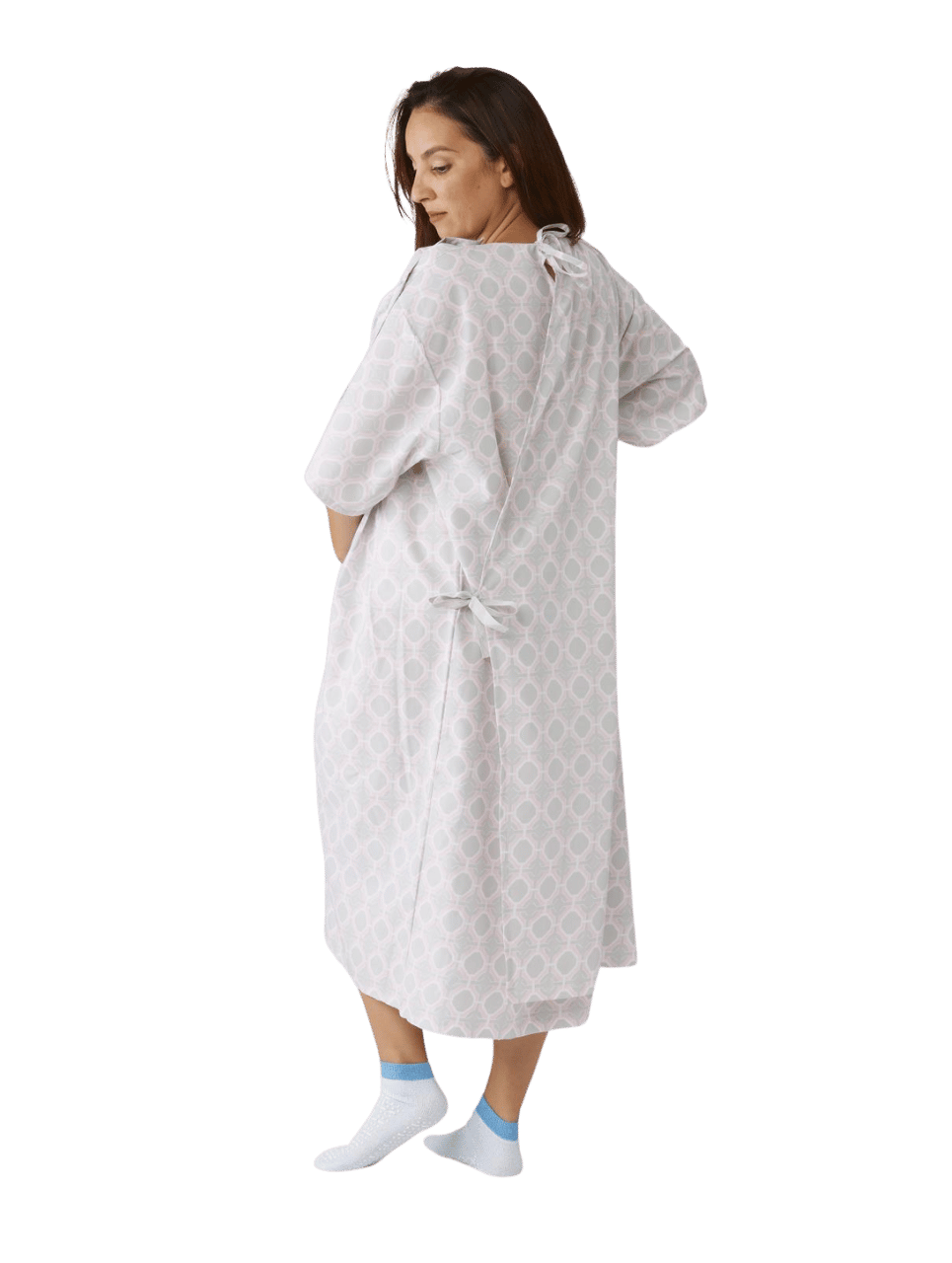 Mother's Nursing IV Gown with Plastic Snaps (2).png