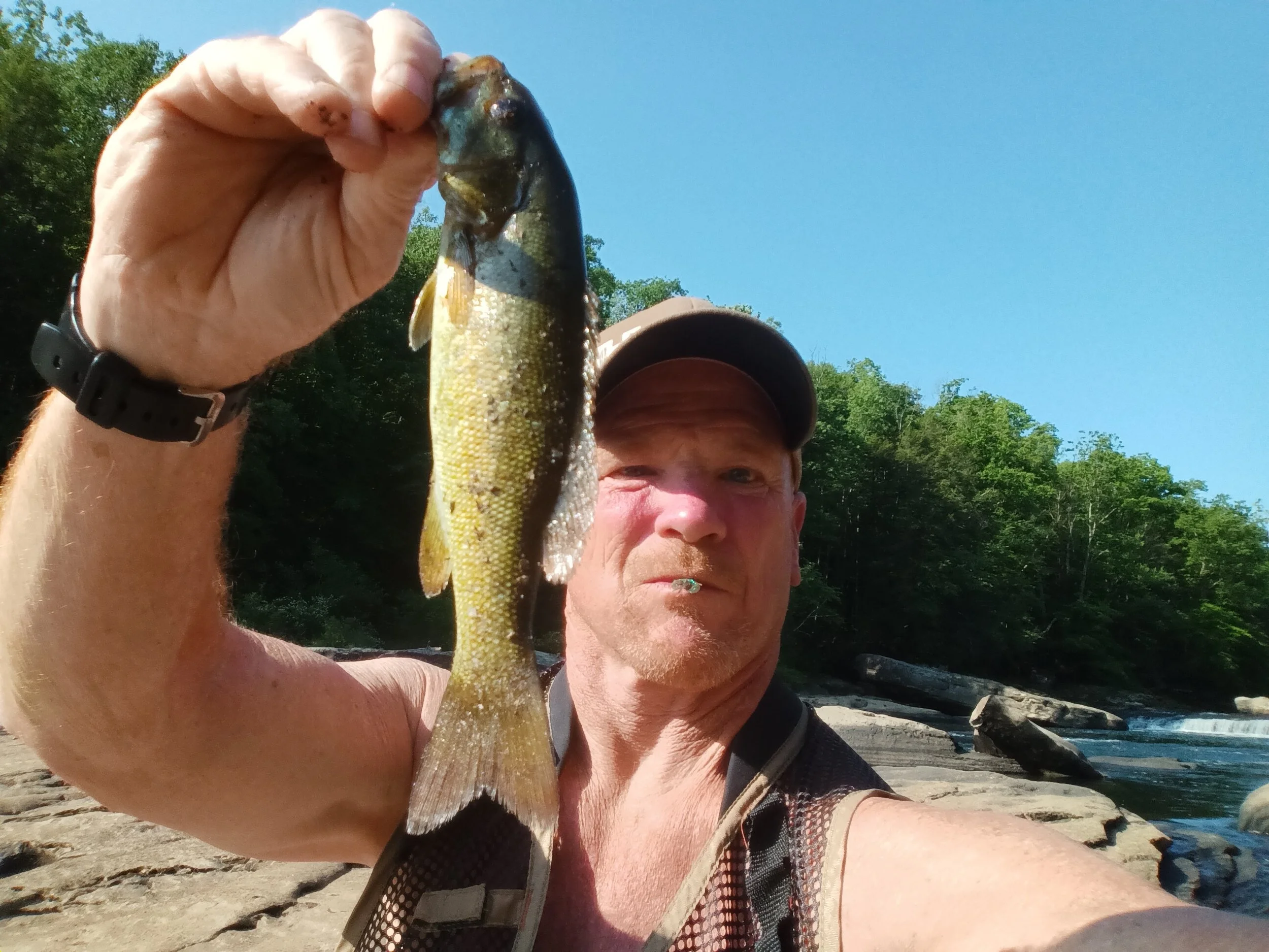 Good smallmouth fishing just minutes from ranch
