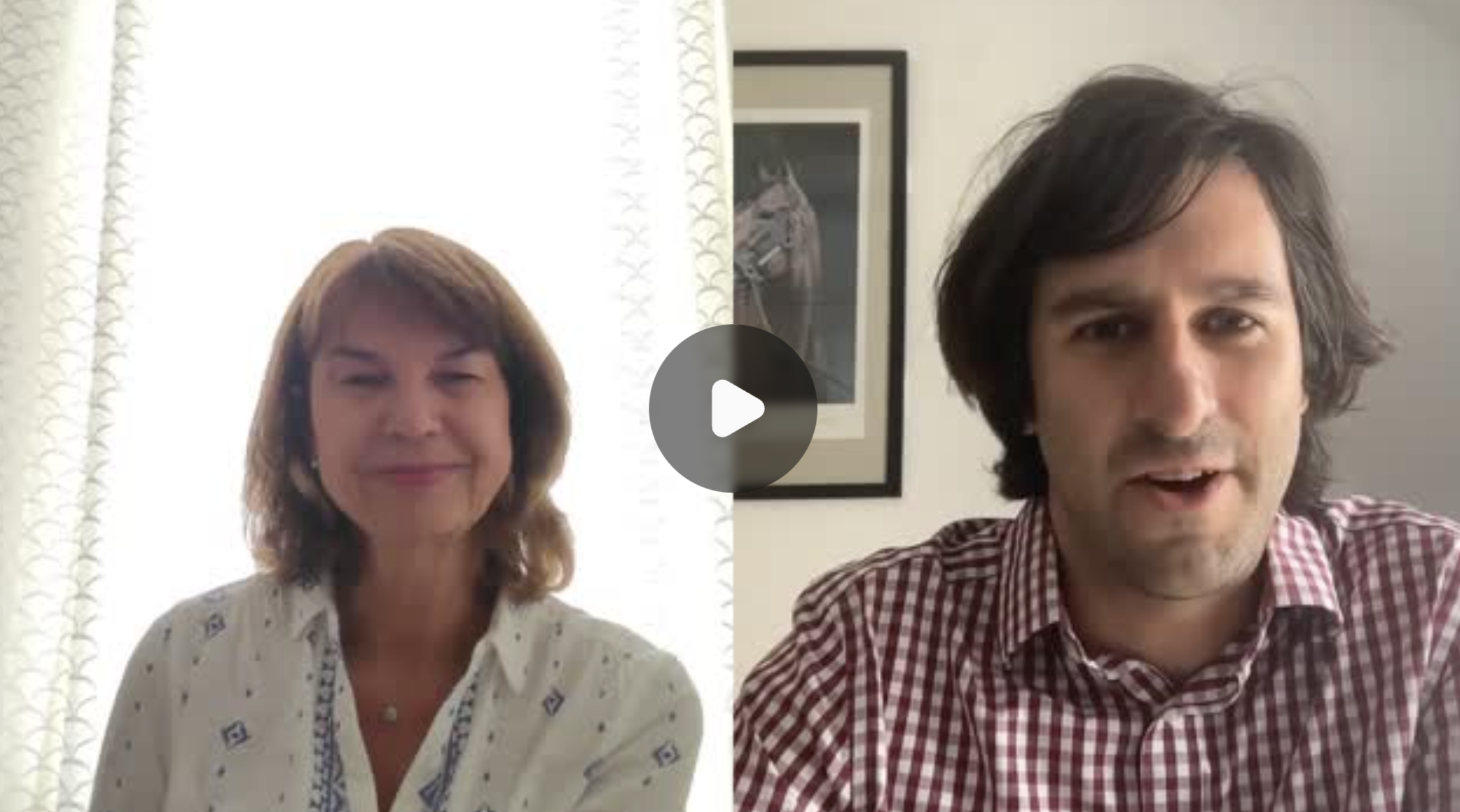 Webinar screenshot of Alison Fleming, Principal of Eaton House Schools side by side with Adam D'Souza, Founder of Select:ed discussing 11+ transition