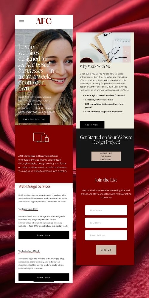 Marketing Services Website