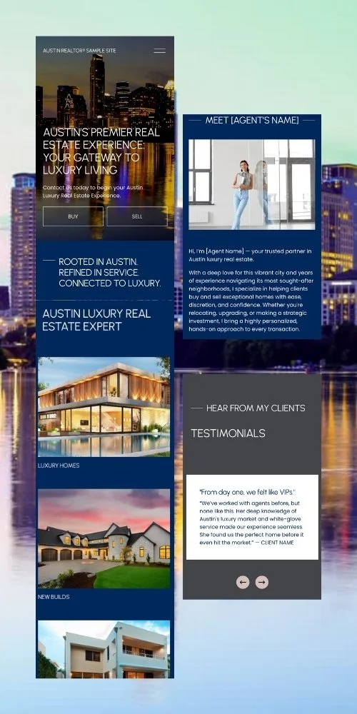 Sample Real Estate Services Website
