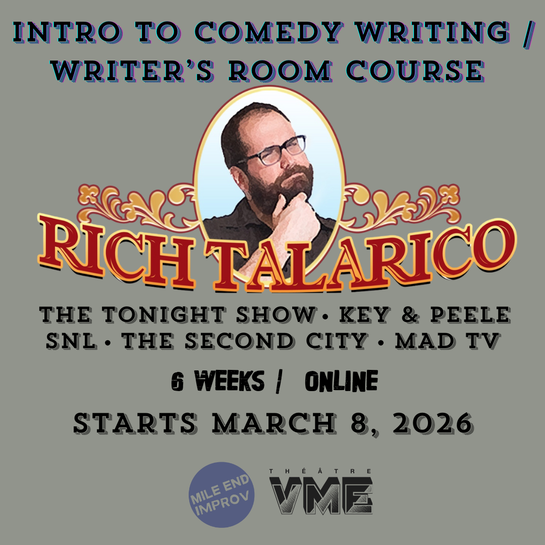 RICH TALARICO'S&nbsp;COMEDY WRITING / 6-WEEK ONLINE course