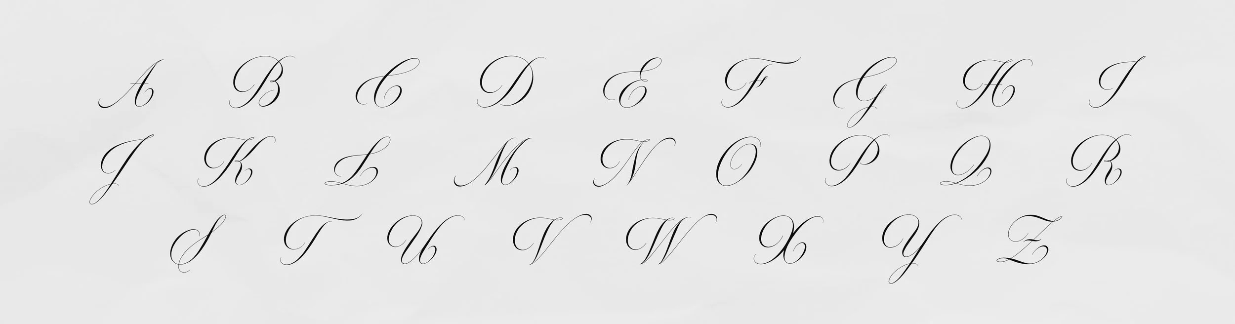 cursive single letter 1